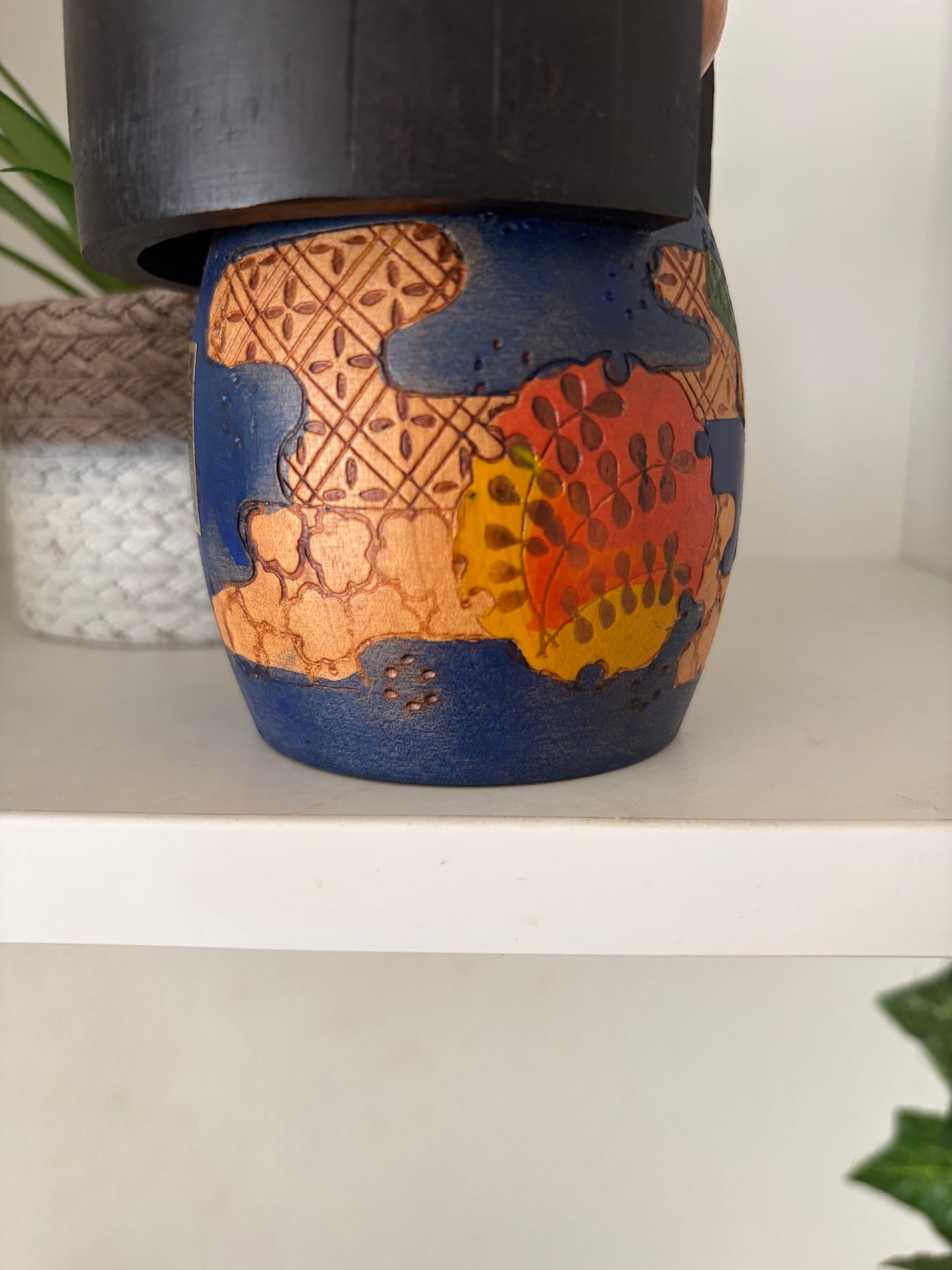 Vintage Gumma kokeshi by Kazuo Takamizawa (1927-)