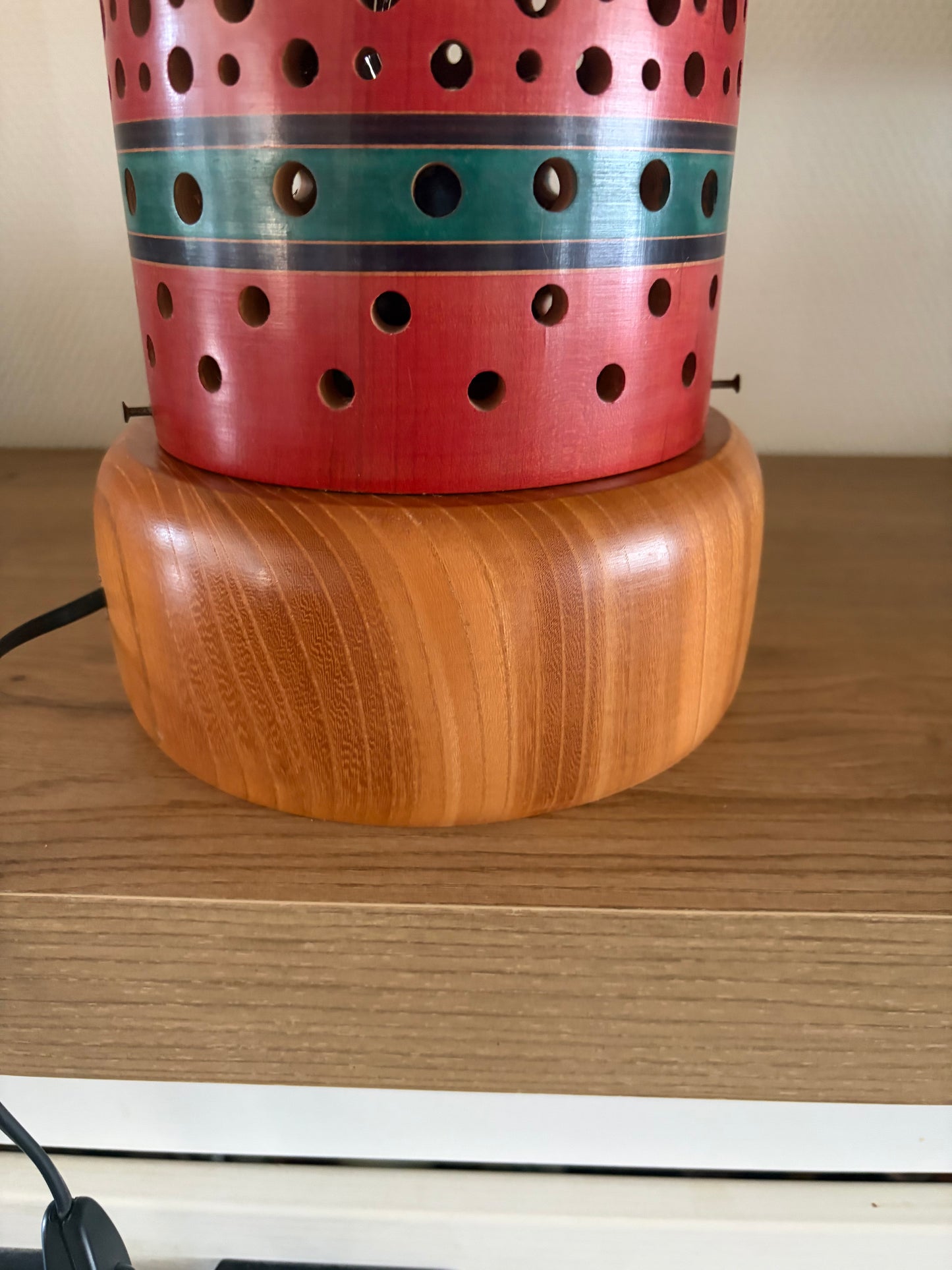 Exclusive one of kind Tsuchiyu kokeshi lamp by Yukinori Chennoh!