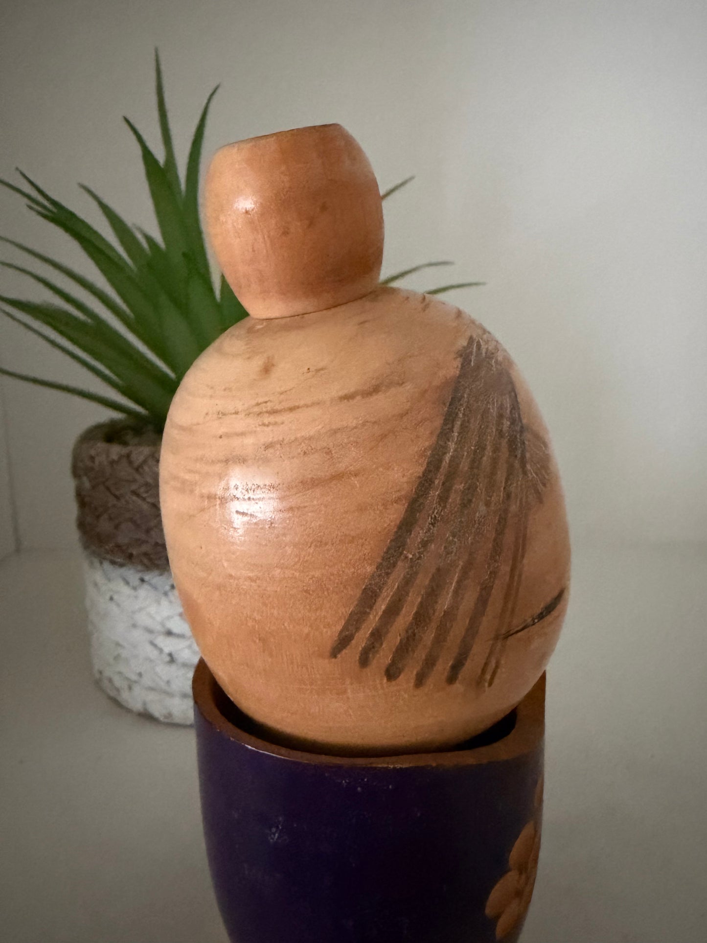 Vintage Sosaku kokeshi by Sato Suigai (1920-)