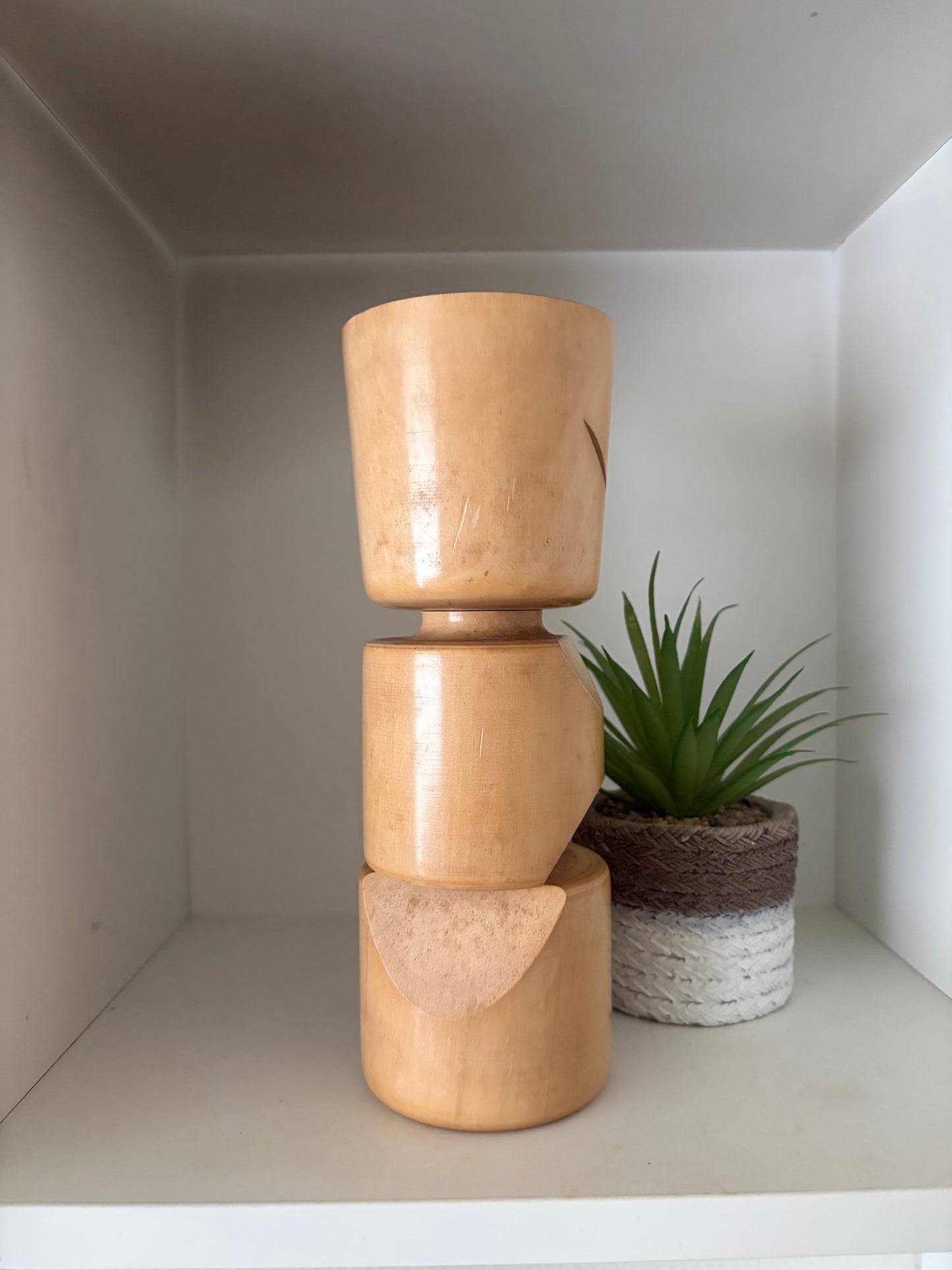 Rare vintage Sosaku kokeshi by Tanaka Harumasa (1916-1966)