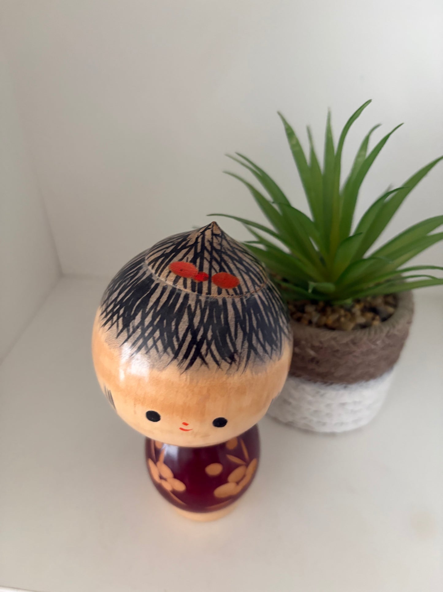 Rare vintage Sosaku kokeshi by Yuji Kawase (1938-)