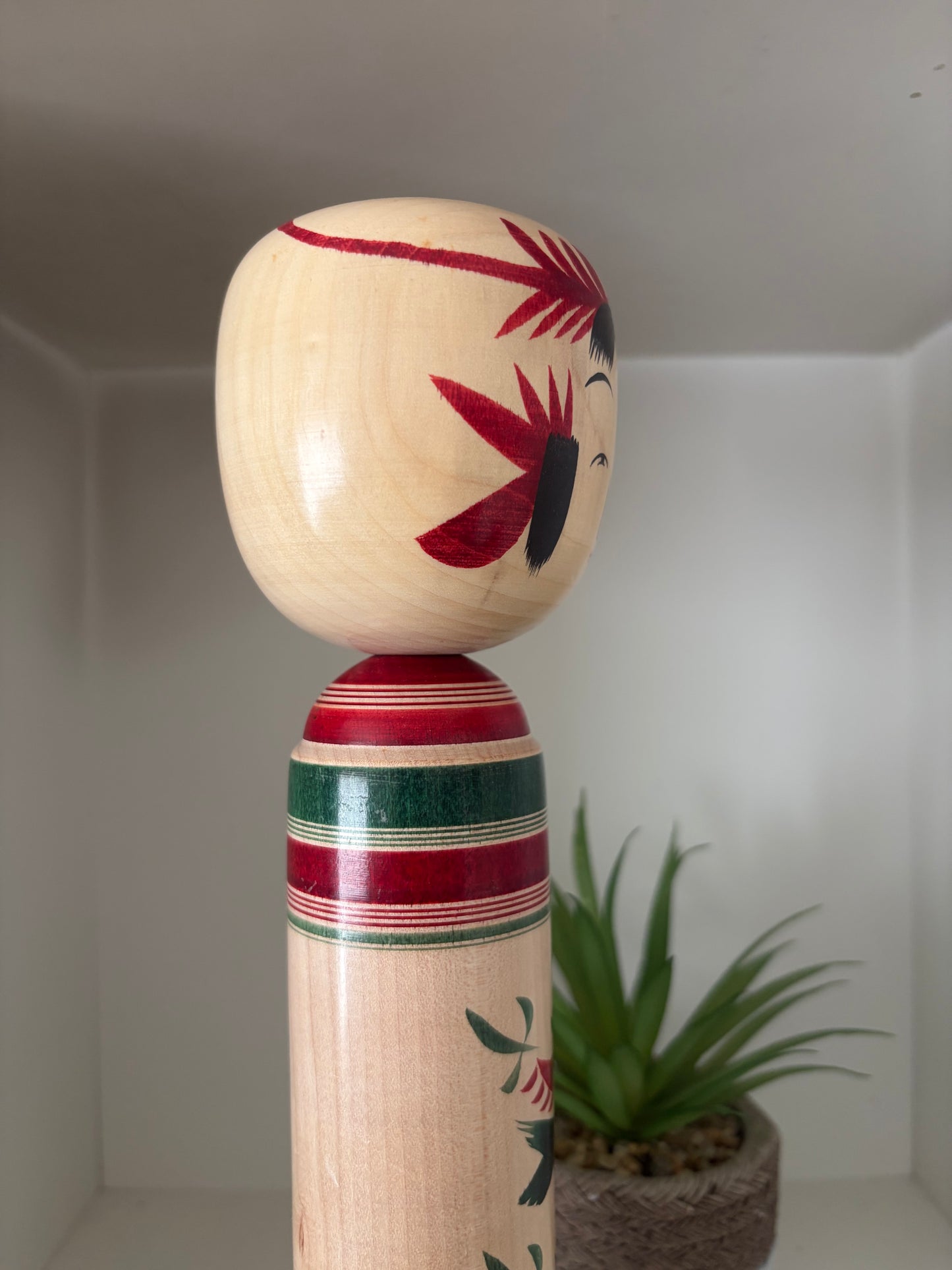 Vintage traditional Yamagata - Sakunami kei kokeshi by Kano Yasushi (1921- 2010)