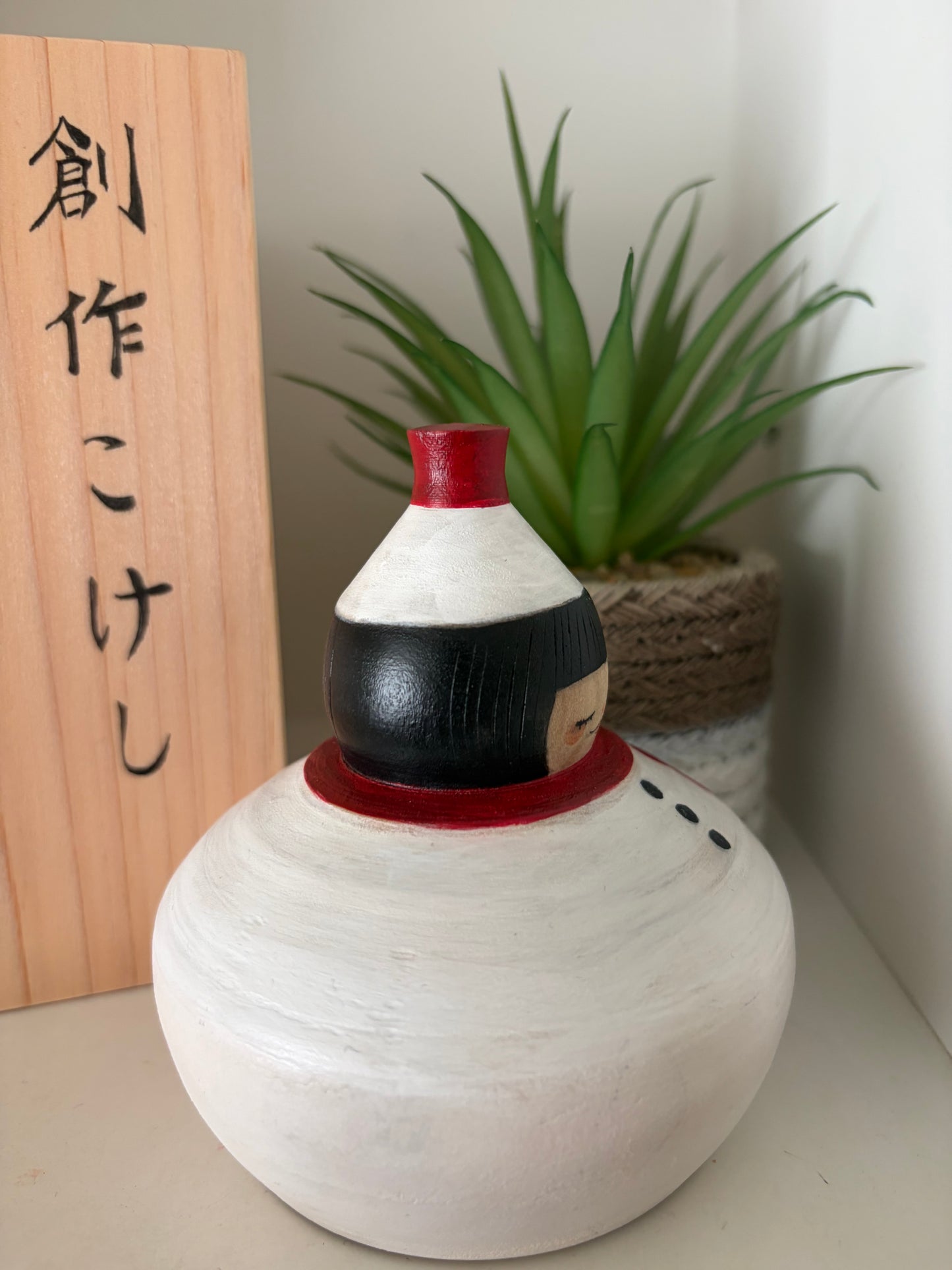 Exclusive One off a kind kokeshi by Nagisa Hirano