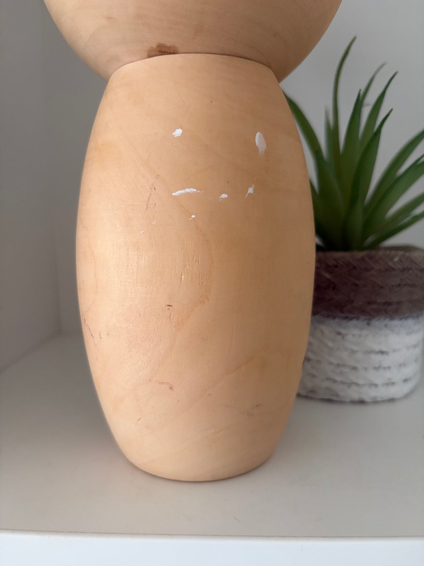 Vintage Sosaku kokeshi by Aoki Ryoka (1931-)