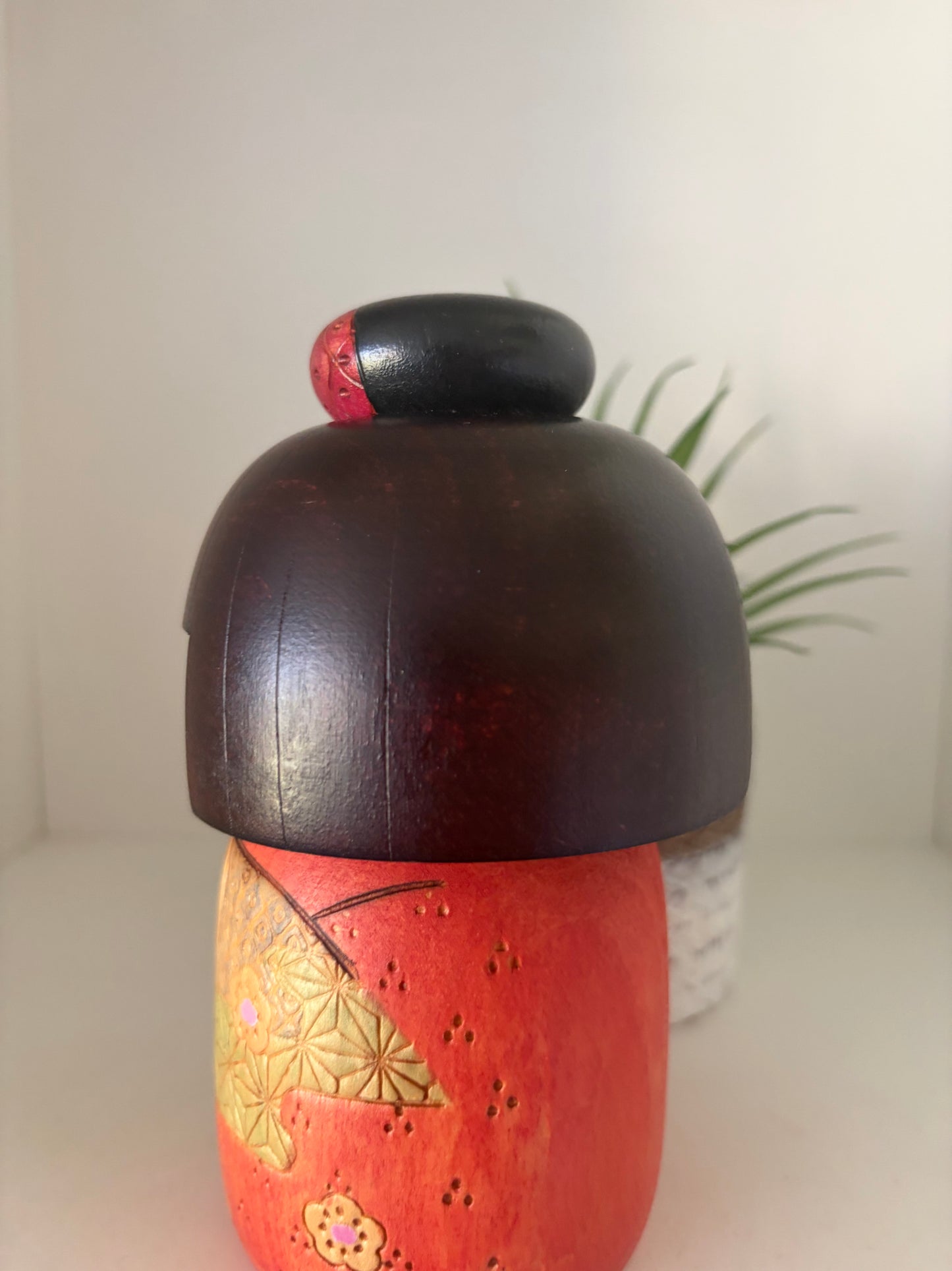 Vintage Gumma kokeshi by Kazuo Takamizawa (1927-)