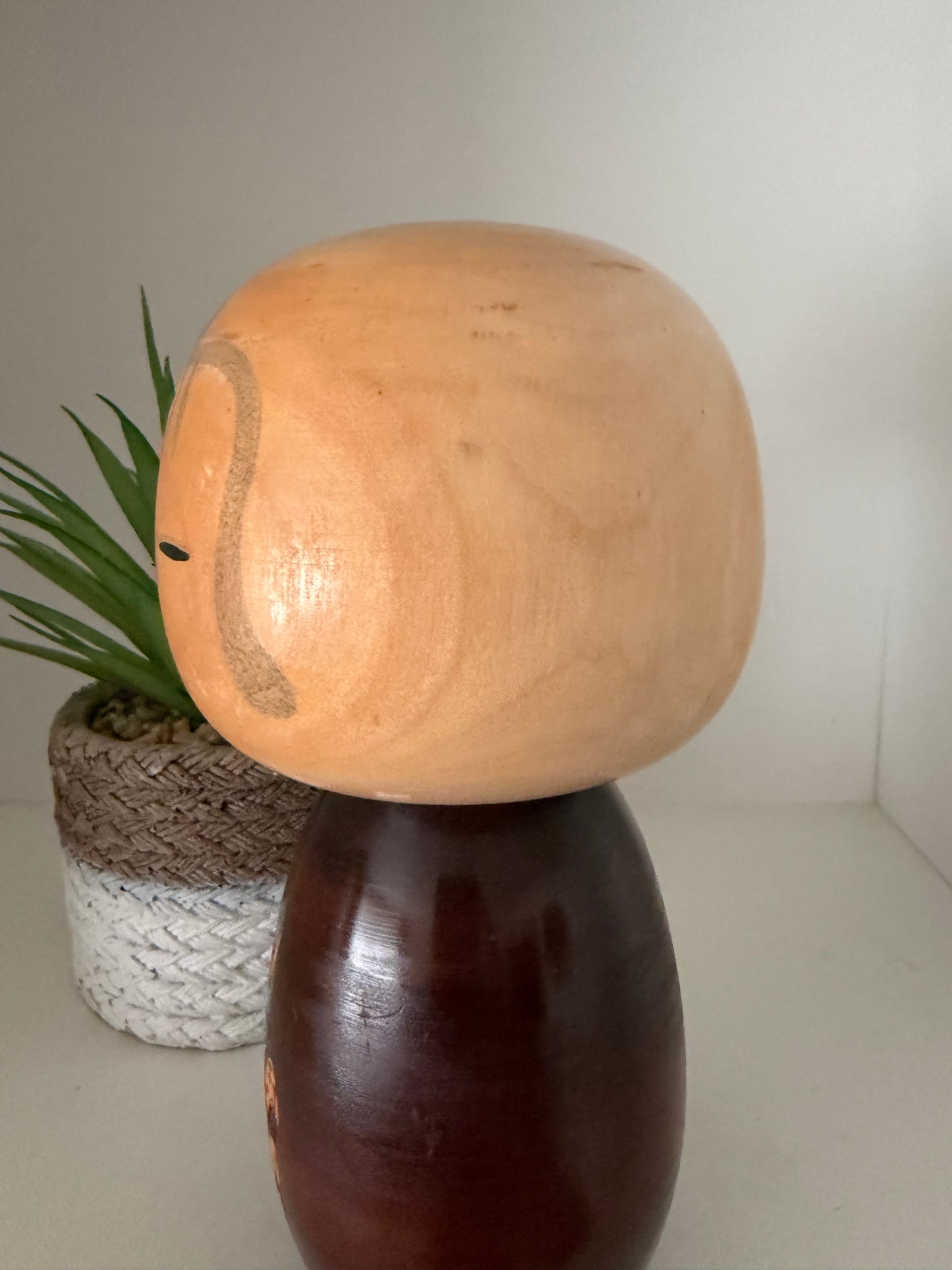 Vintage Sosaku kokeshi by Yuji Kawase (1938-)