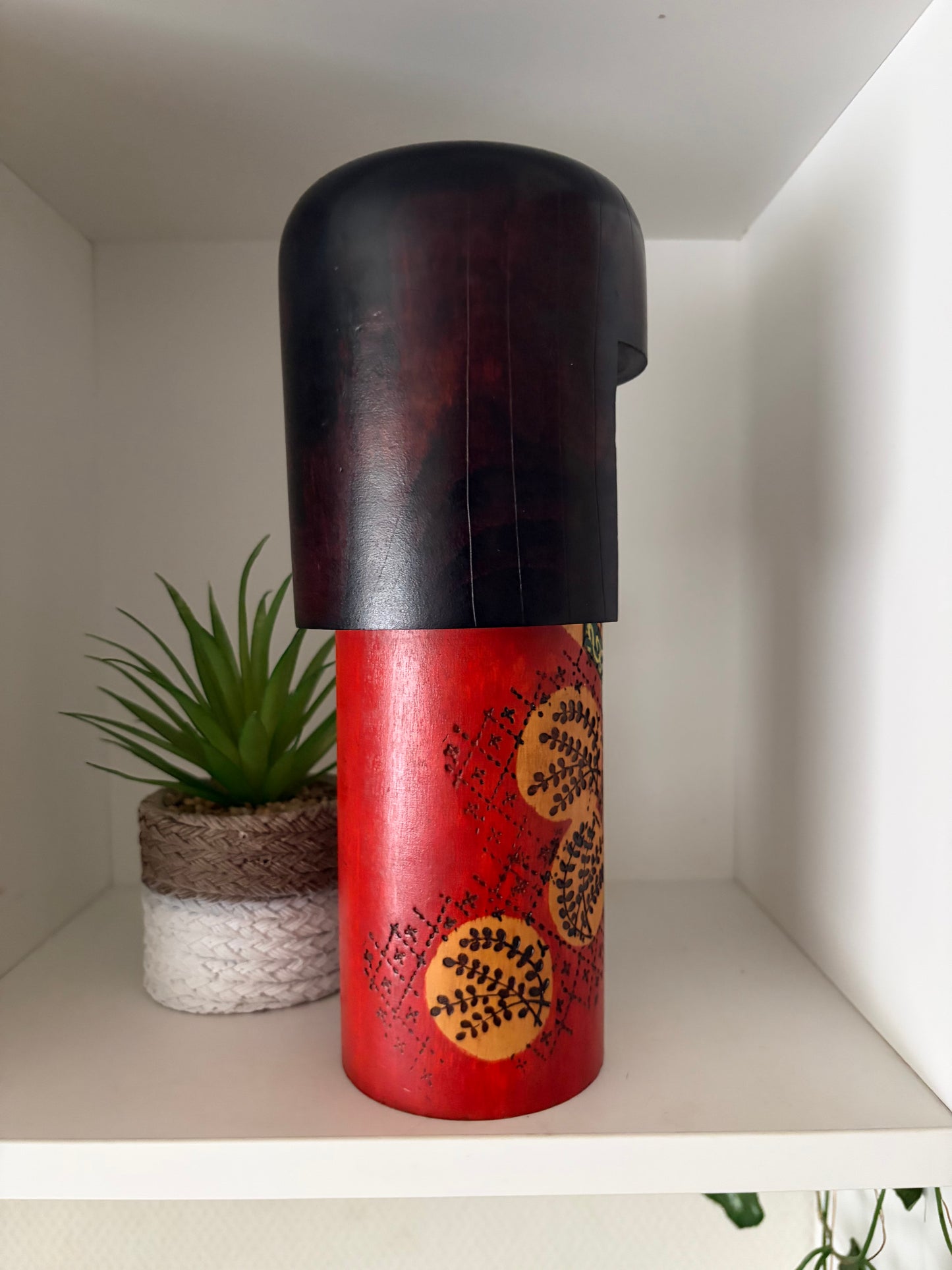 Big Vintage Gumma Kokeshi By Kazuo Takamizawa (1927-)