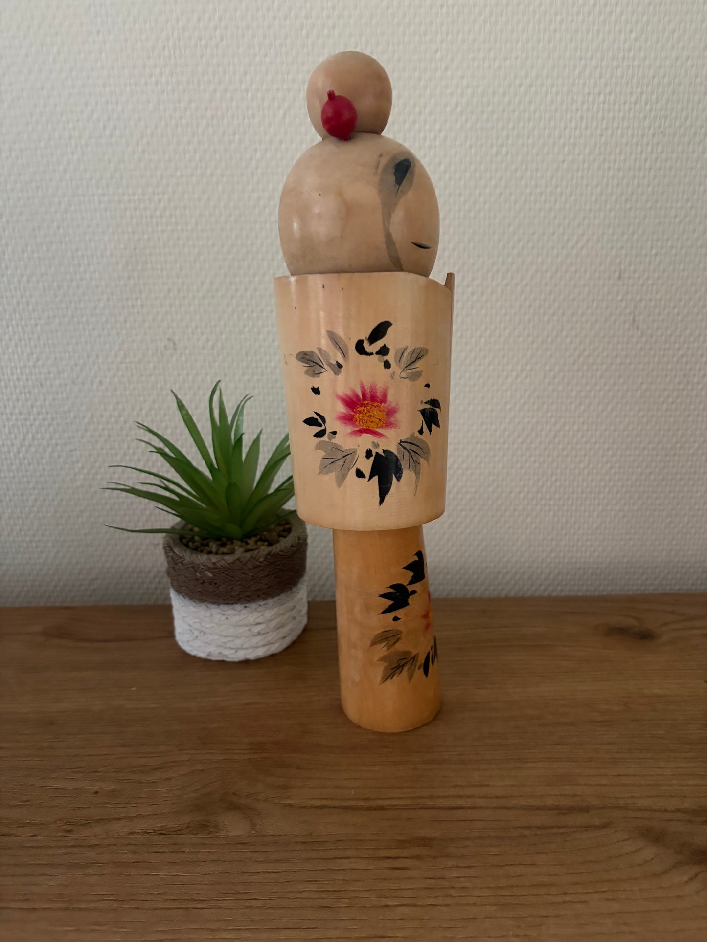 Vintage Sosaku kokeshi by Kazuo Takamizawa (1927-)