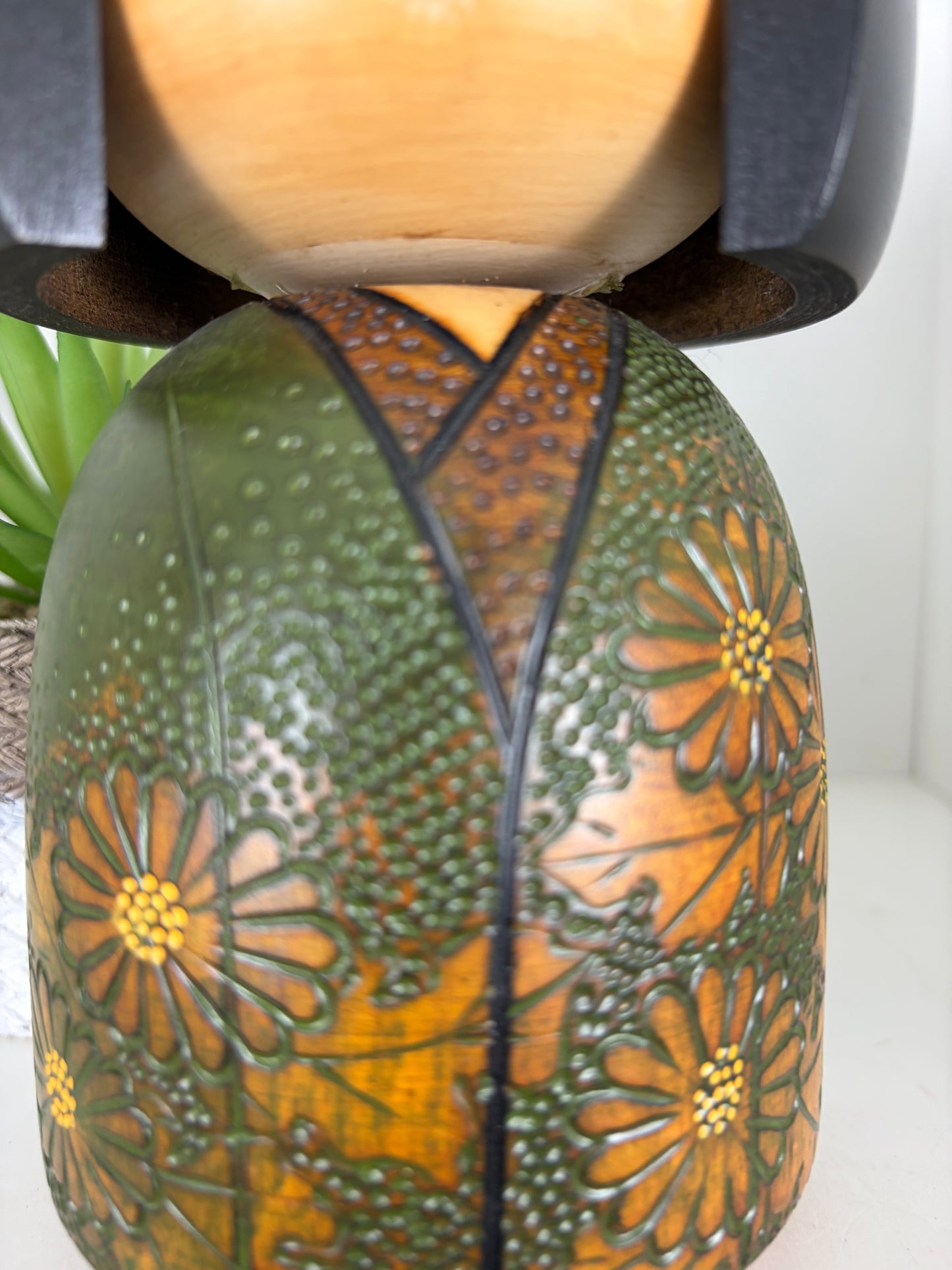 Vintage Gumma kokeshi by Kisaku