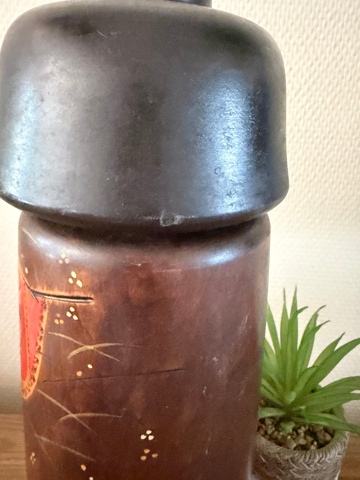 Rare vintage Sosaku kokeshi by Toa Sekiguchi (1942-)