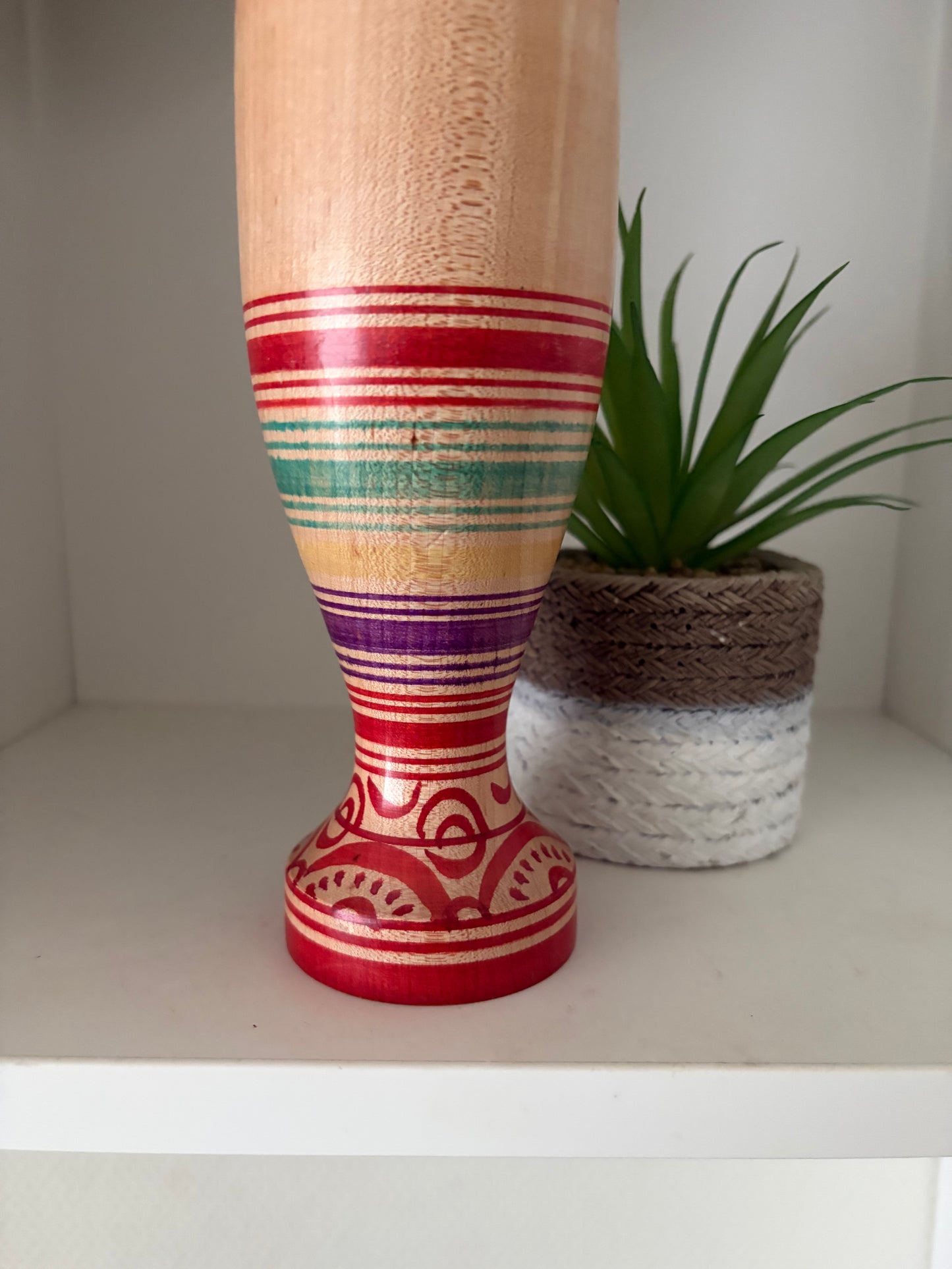 Vintage Tsugaro Kokeshi by Okuse Tetsunori (1940-1992)