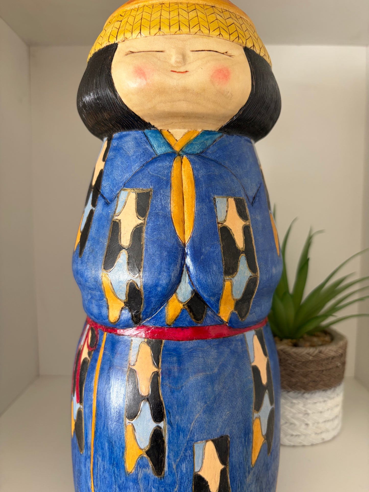 One off a kind Sosaku kokeshi by Megumi Nozawa