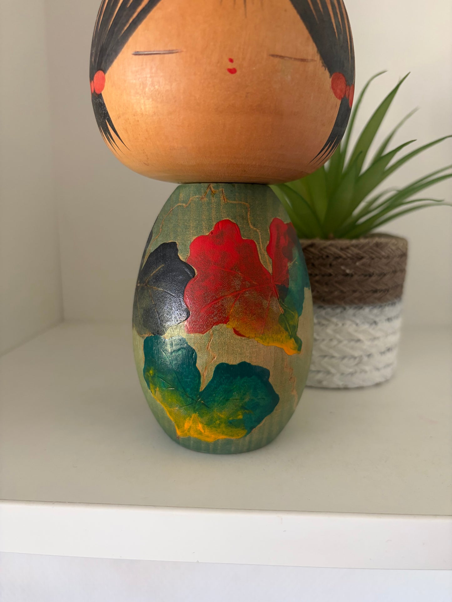 Vintage creative kokeshi by Yuji Kawase (1938-)
