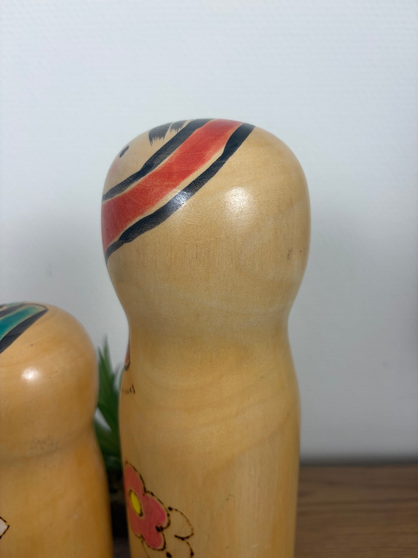 Rare set of Sosaku kokeshi by Kaganuma Masayuki - Mother and child