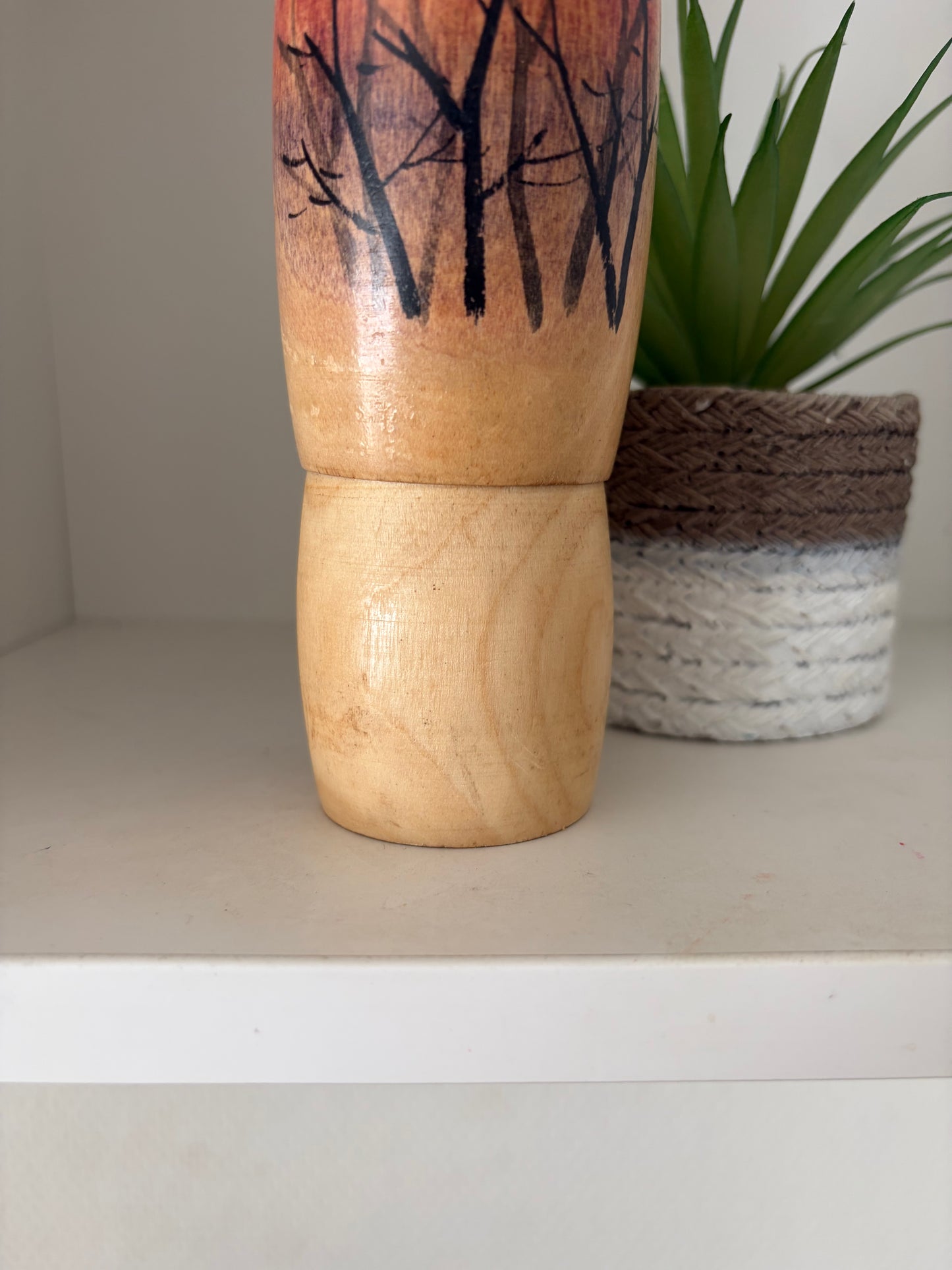 Vintage Sosaku kokeshi by Yajima Suiho (1915-)