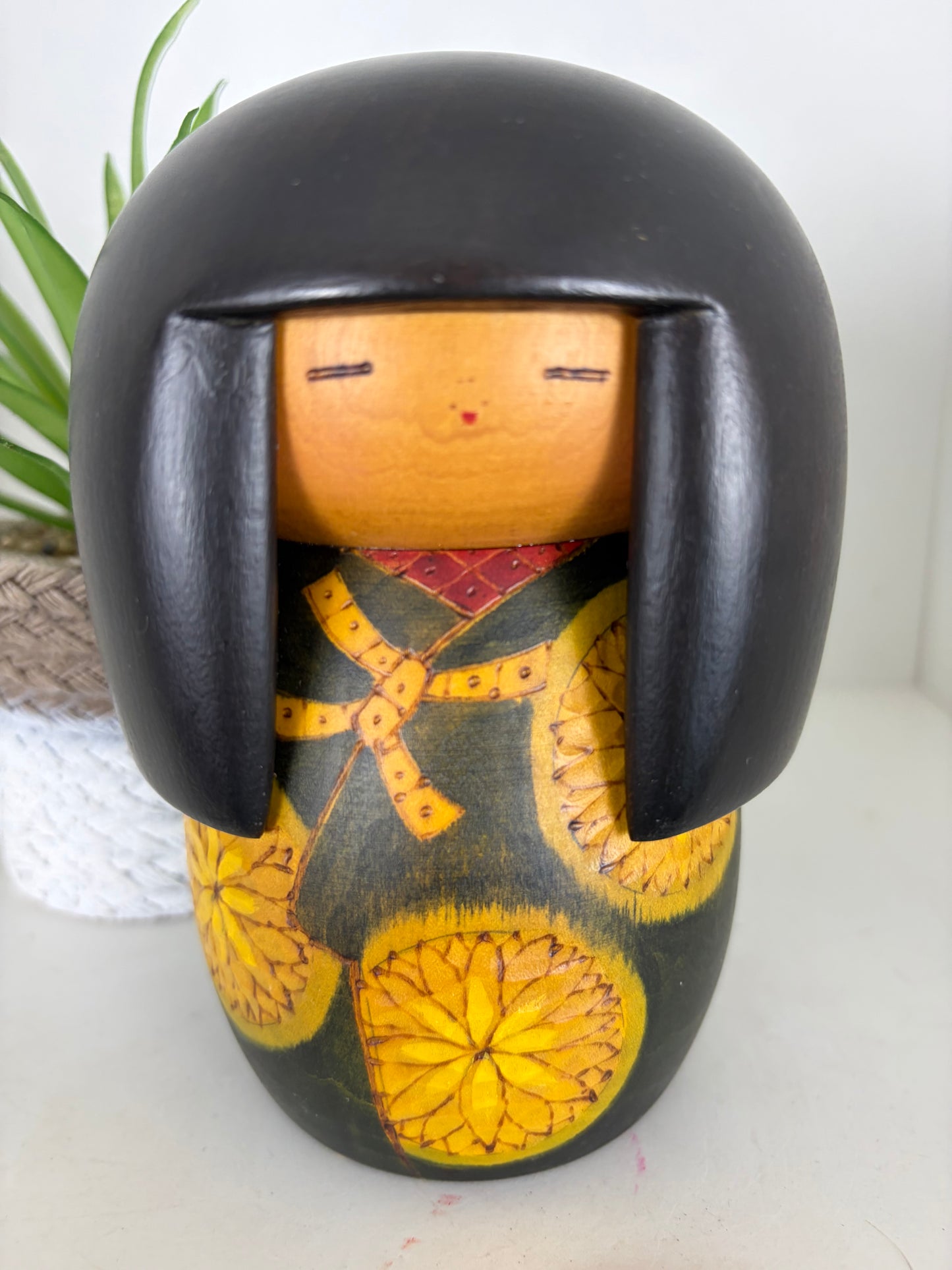Vintage Sosaku kokeshi by Kato Tatsuo (1940-)
