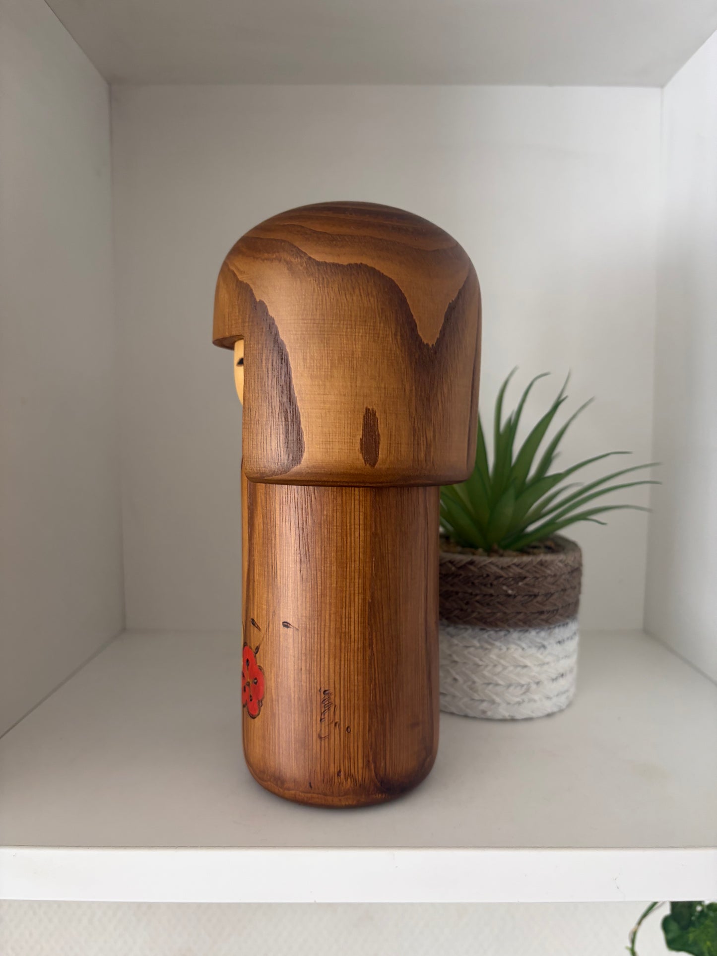 vintage Gumma kokeshi by Usaburo with hidden storage!