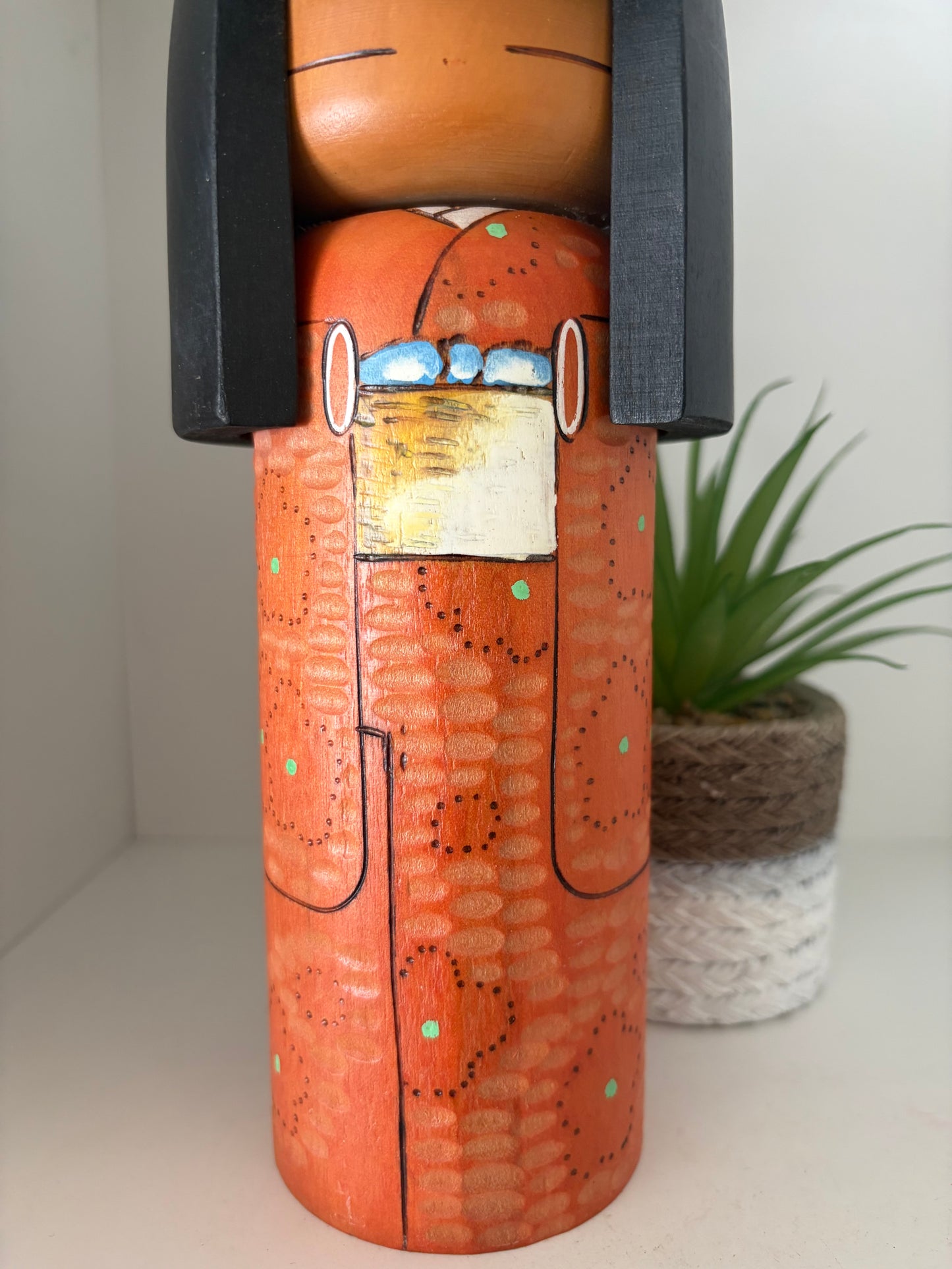 Vintage Gumma kokeshi by Kisaku