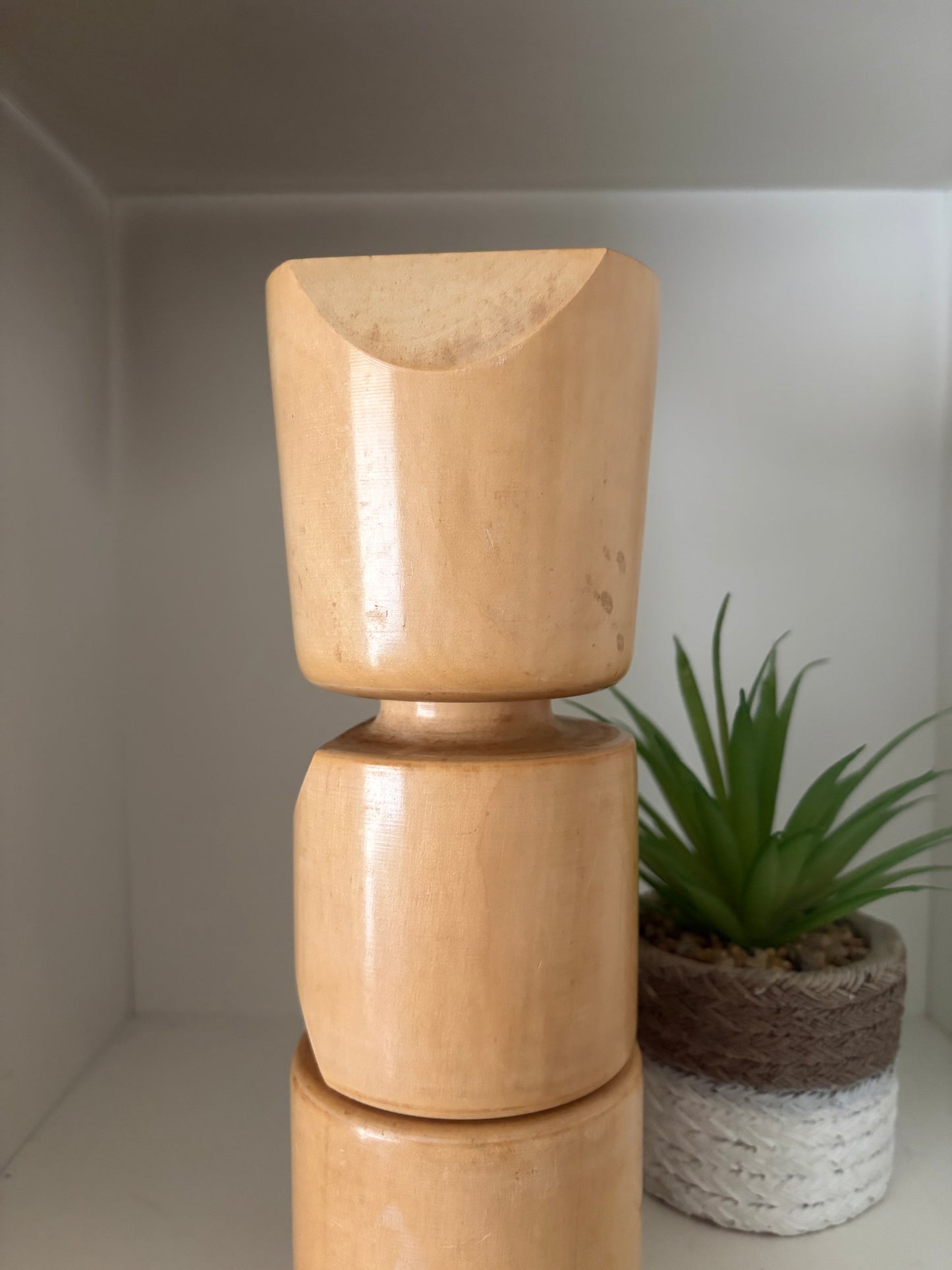 Rare vintage Sosaku kokeshi by Tanaka Harumasa (1916-1966)
