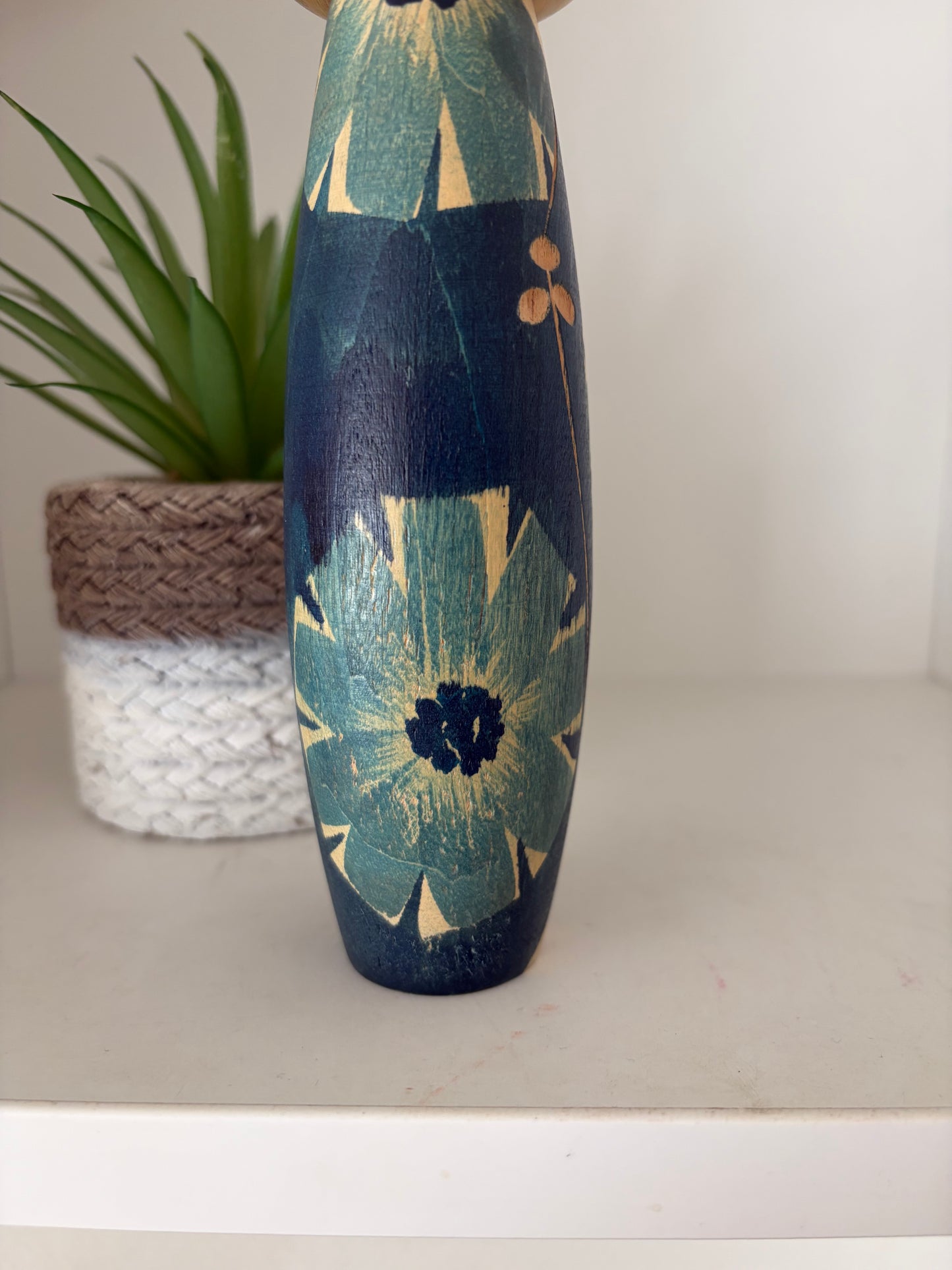 Vintage creative kokeshi by Issetsu Kuribayashi (1924-2011)