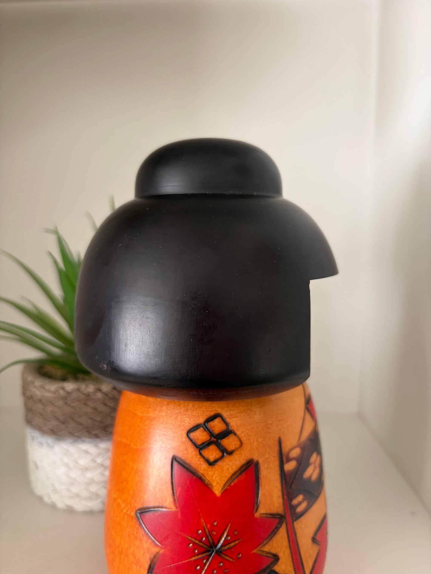 Vintage Gumma kokeshi by Masae Fujikawa (1942-2015)