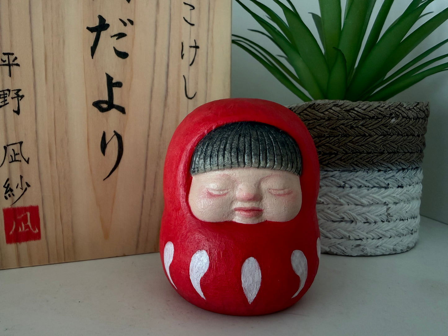 Exclusive One off a kind kokeshi by Nagisa Hirano!