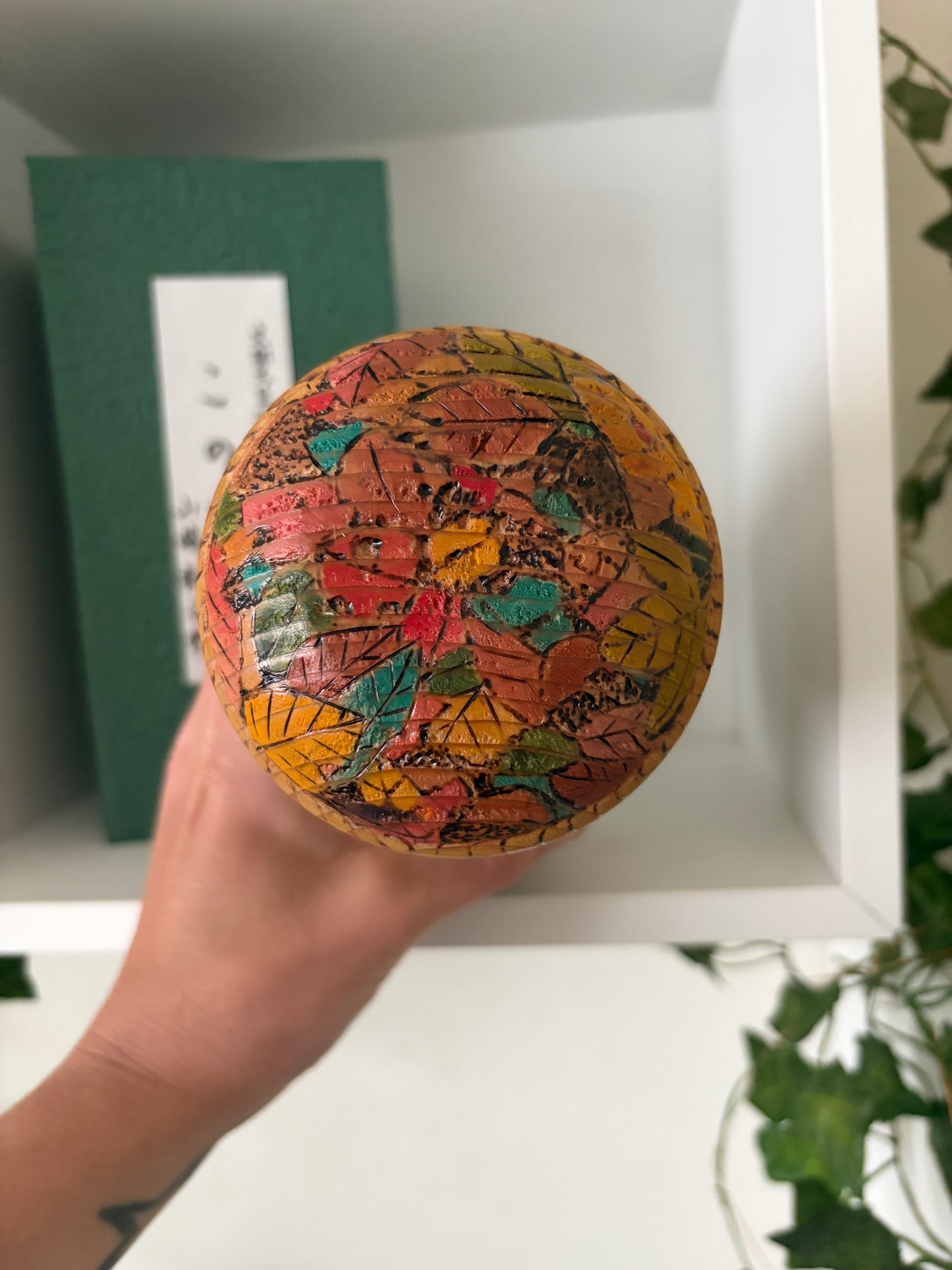 One of a kind kokeshi by Yuko Yamazaki - With box