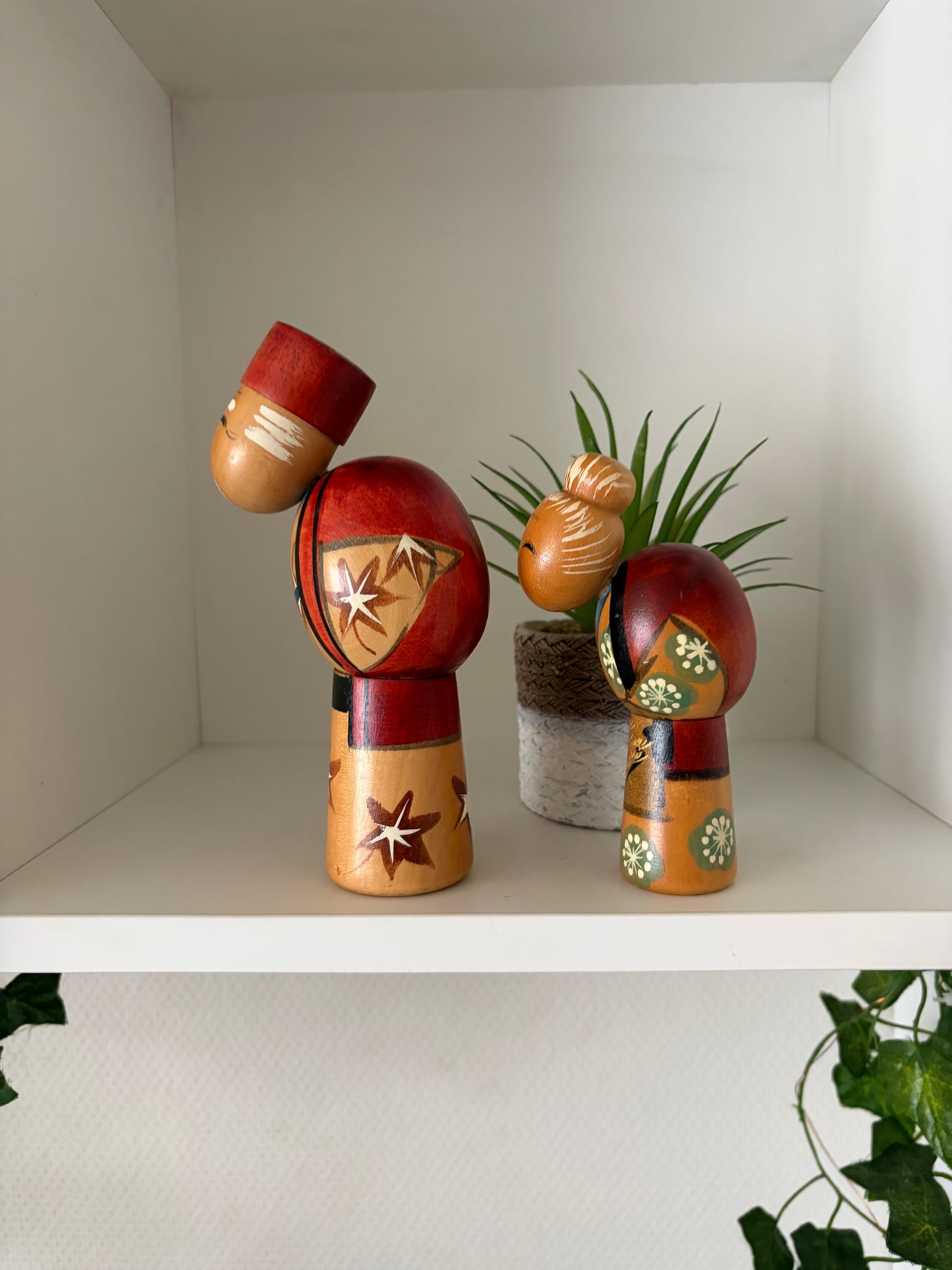 Vintage set creative kokeshi by Hajime Miyashita (1940-)