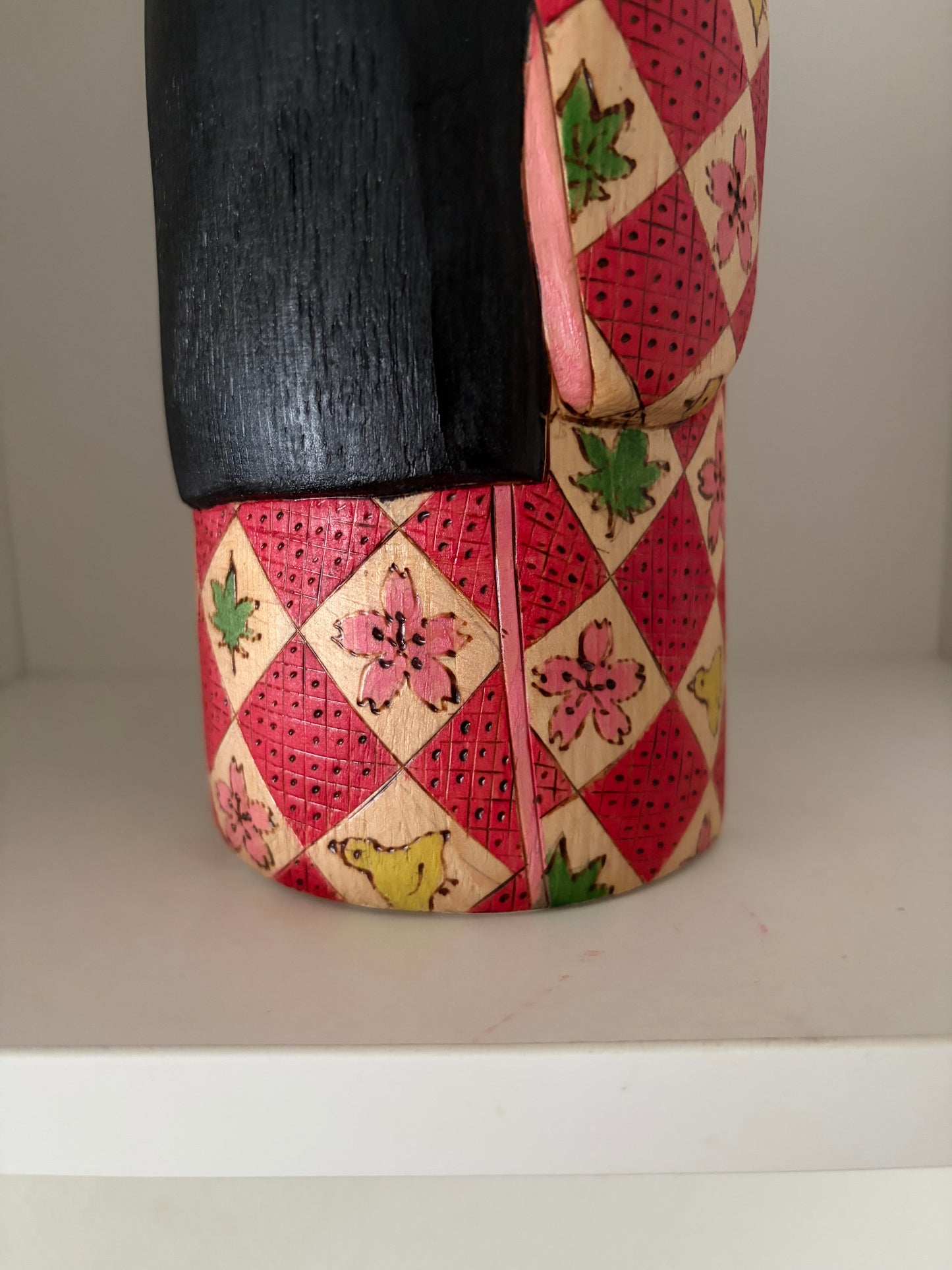 Modern Sosaku kokeshi by Yuko Yamazaki is part of her Easter Series - With box