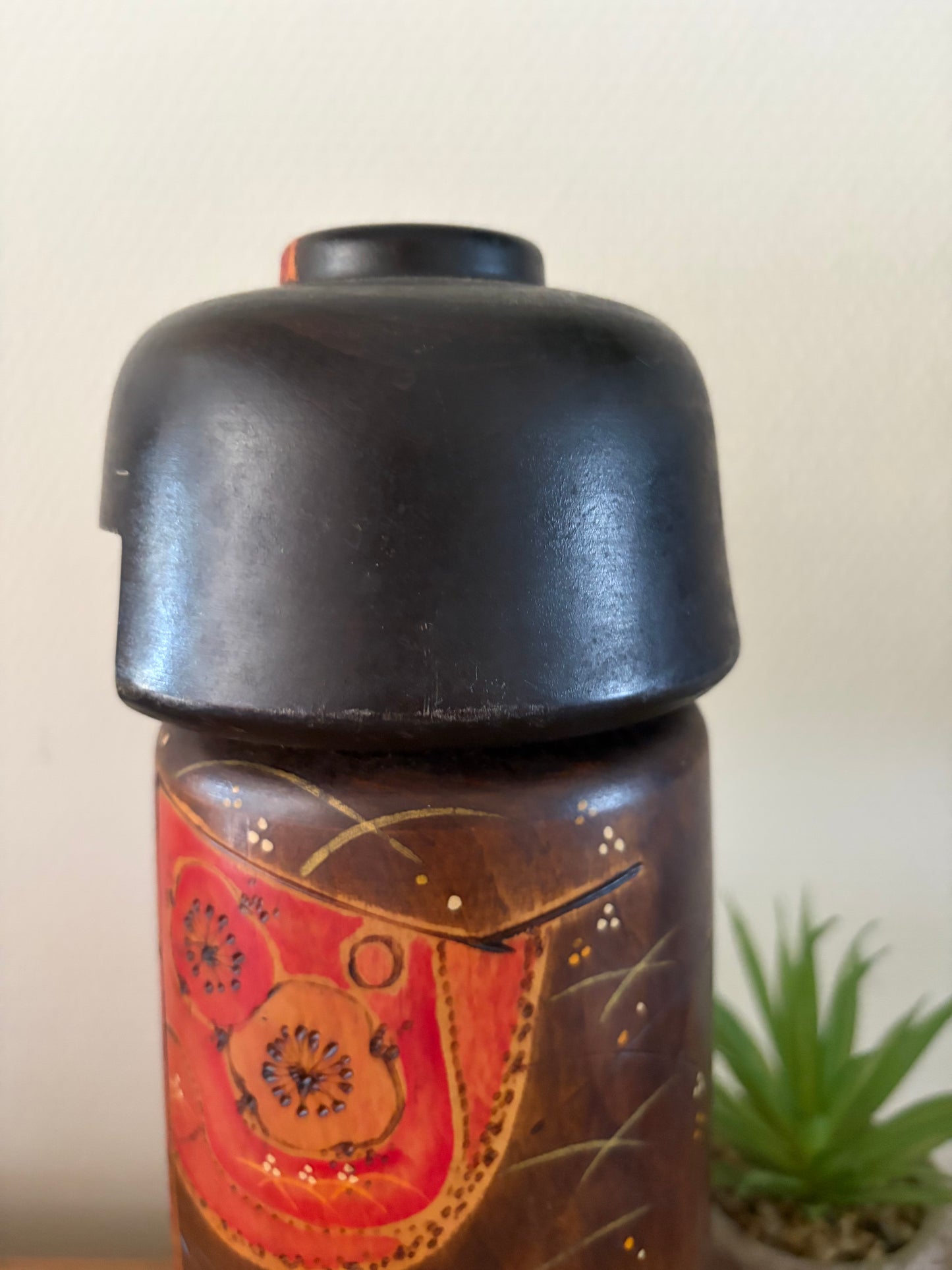 Rare vintage Sosaku kokeshi by Toa Sekiguchi (1942-)