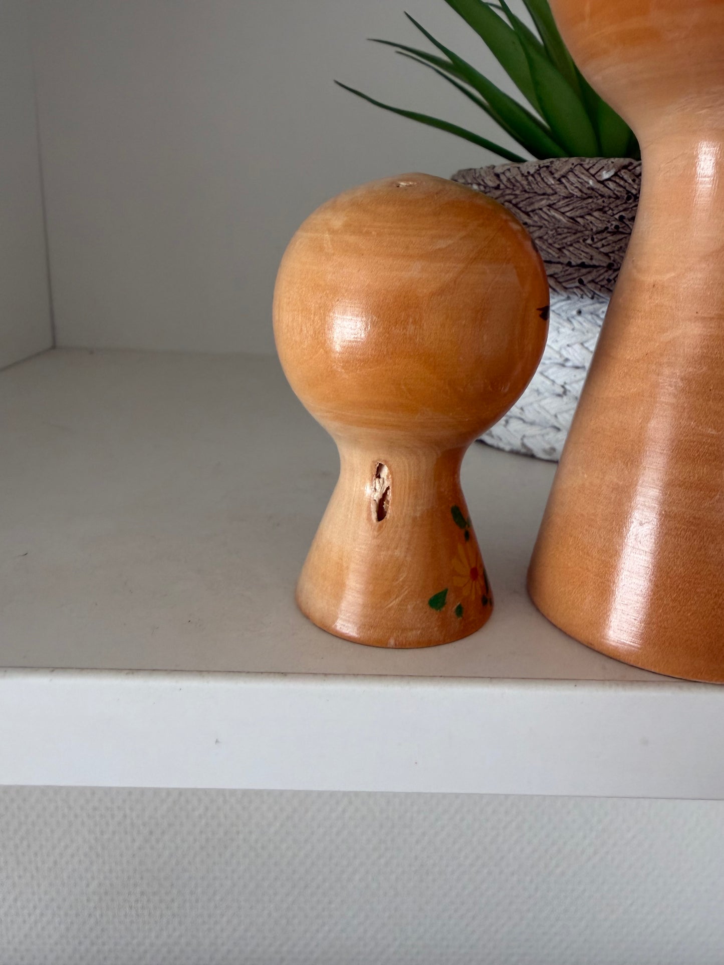 Vintage Sosaku kokeshi by Yajima Suiho (1915-) Mother and child