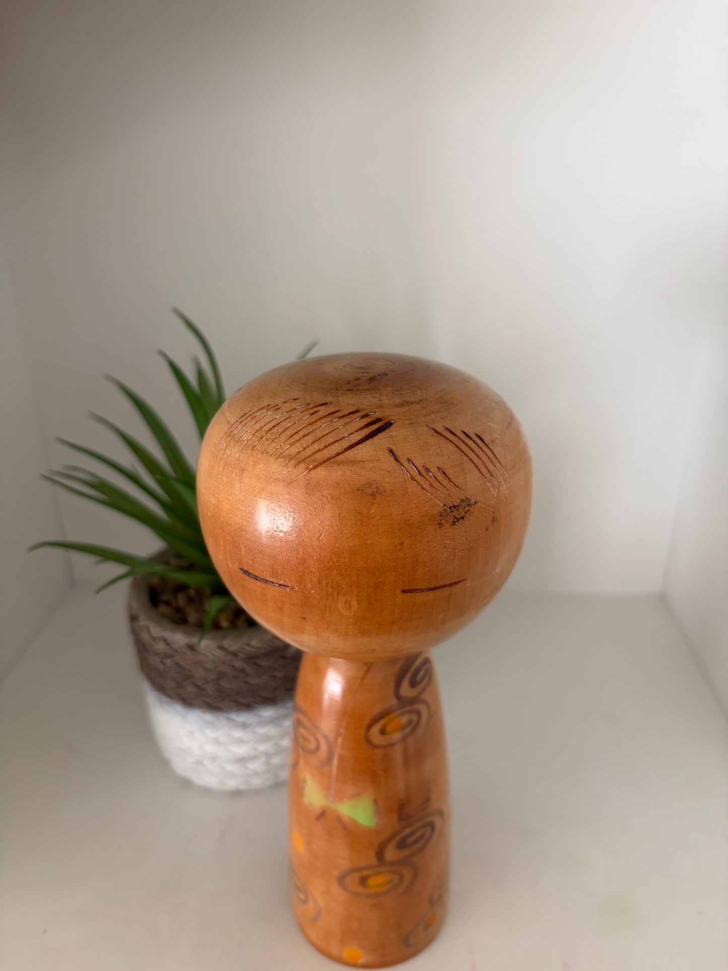 Rare vintage Sosaku kokeshi by Yuji Kawase (1938-)