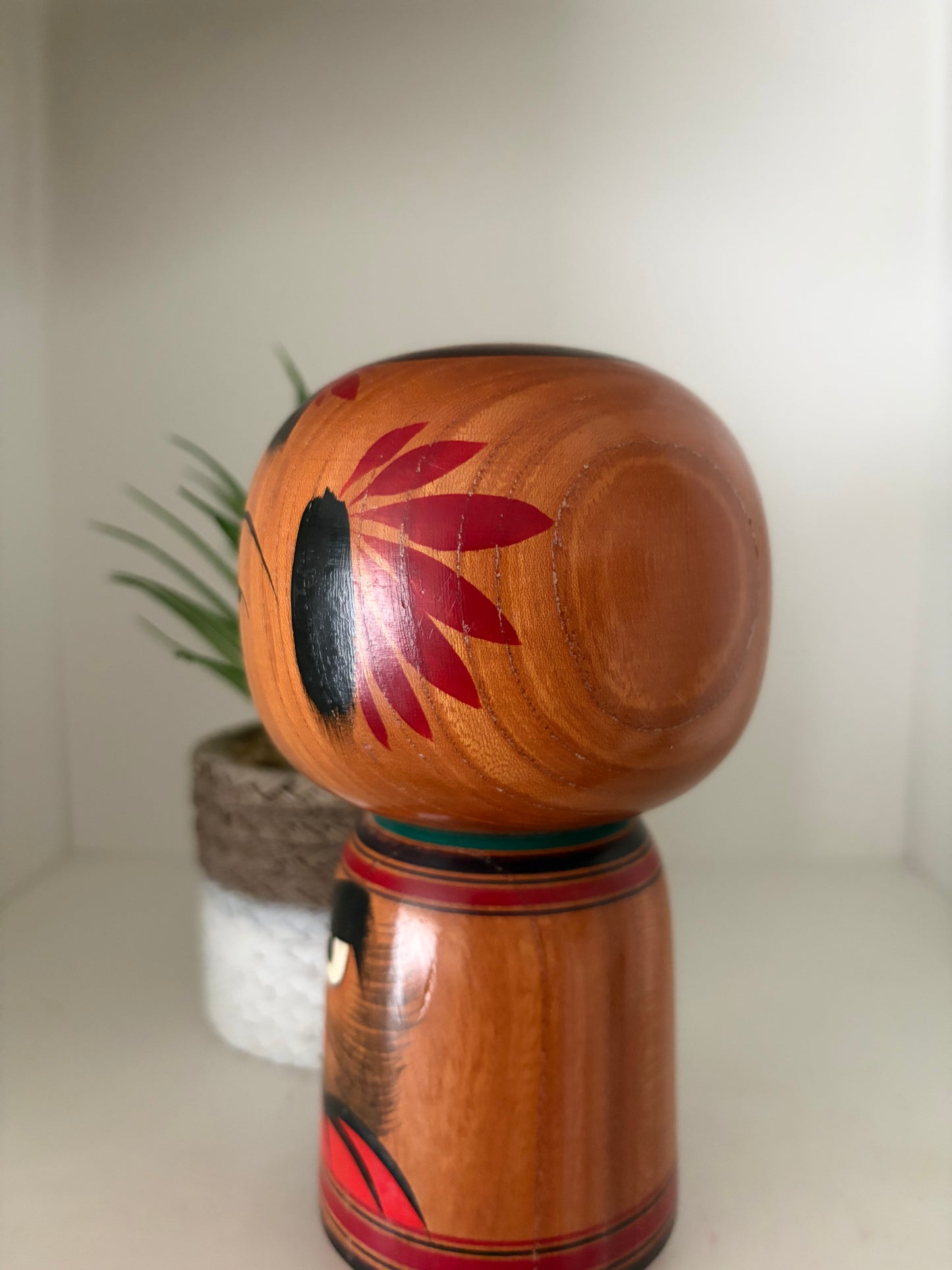 Vintage traditional kokeshi with Daruma