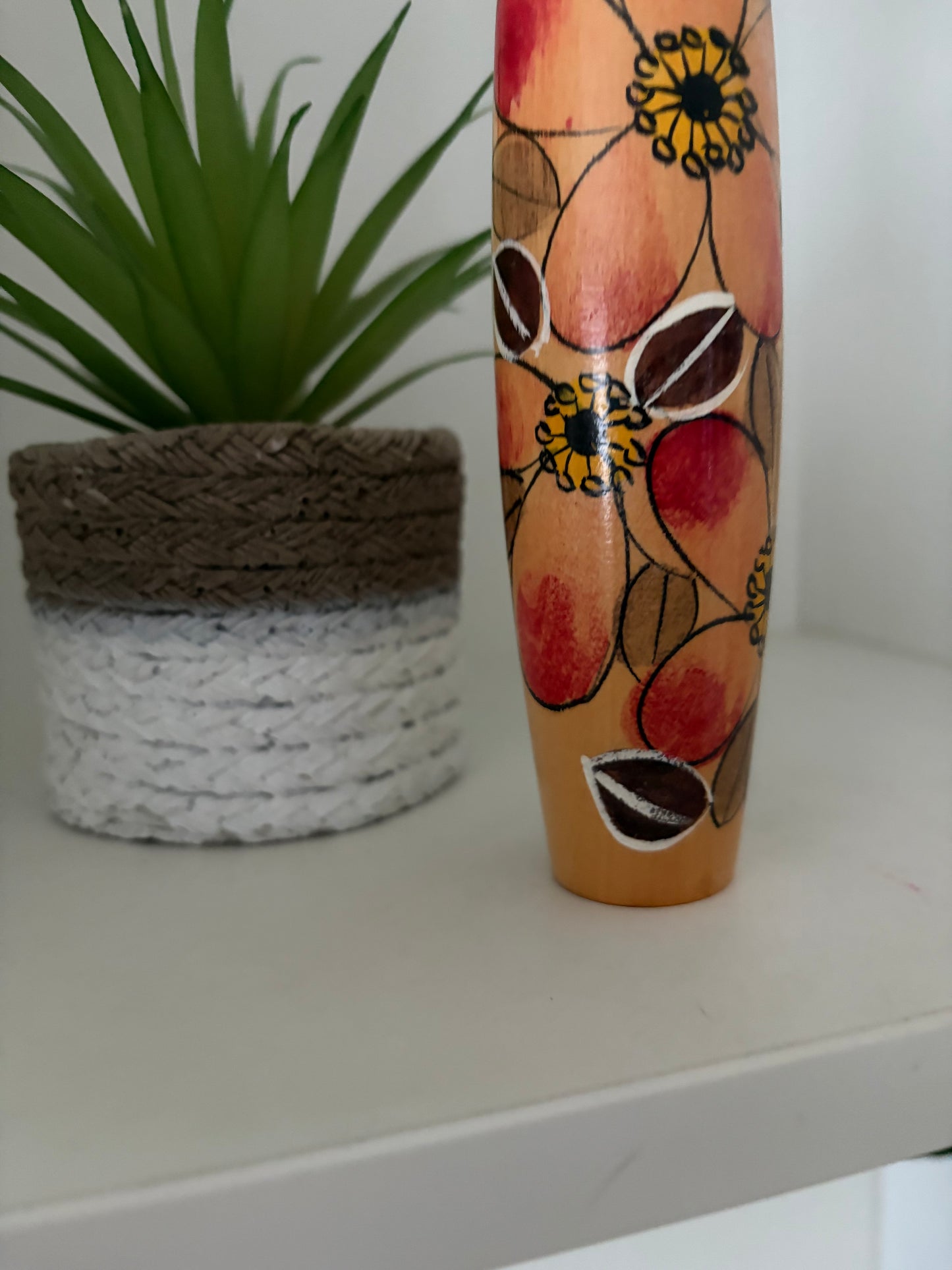 Vintage Sosaku kokeshi by Yajima Suihou (1915-)