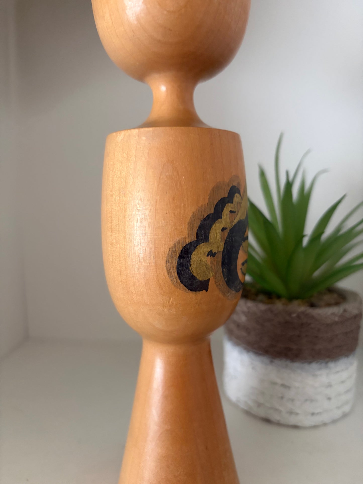 Rare Vintage Creative Kokeshi by Fukuju Yusa (1930-2001)