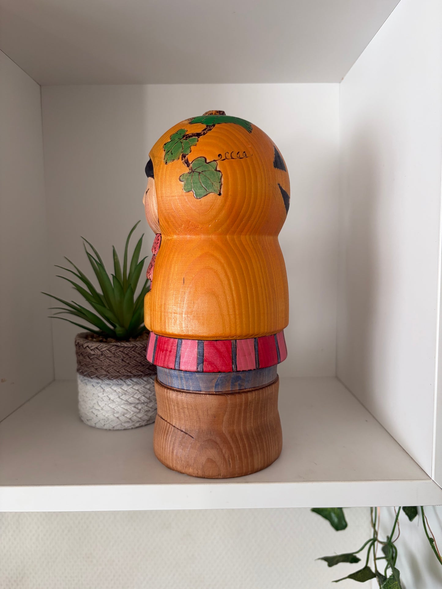 Modern Sosaku kokeshi by Yuko Yamazaki is part of her Halloween Series - With box