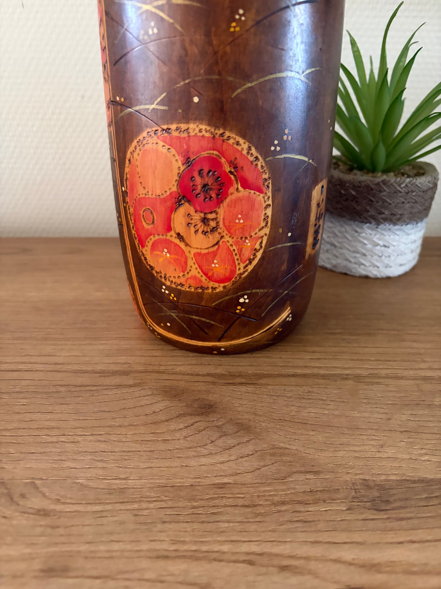 Rare vintage Sosaku kokeshi by Toa Sekiguchi (1942-)