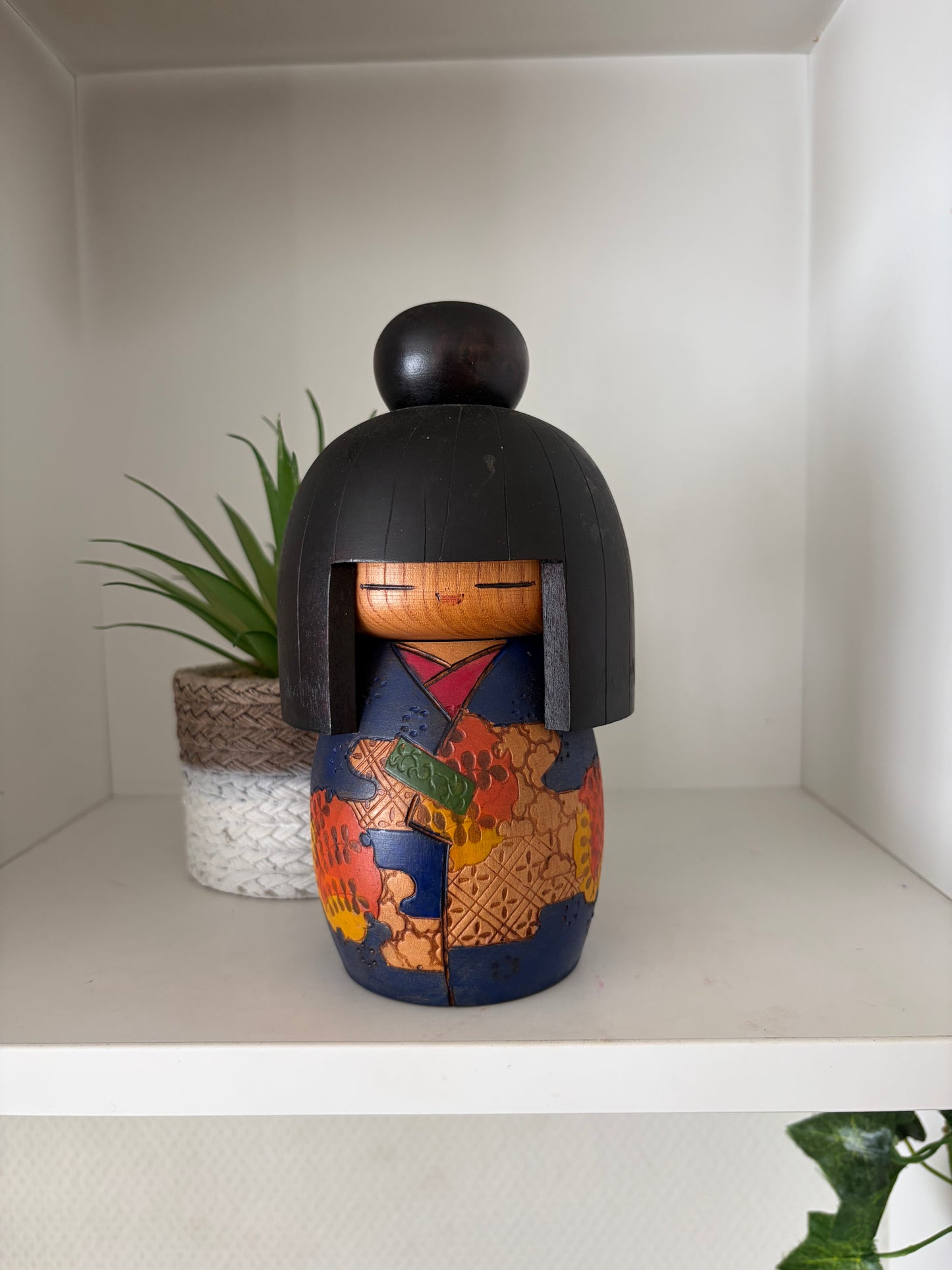 Vintage Gumma kokeshi by Kazuo Takamizawa (1927-)