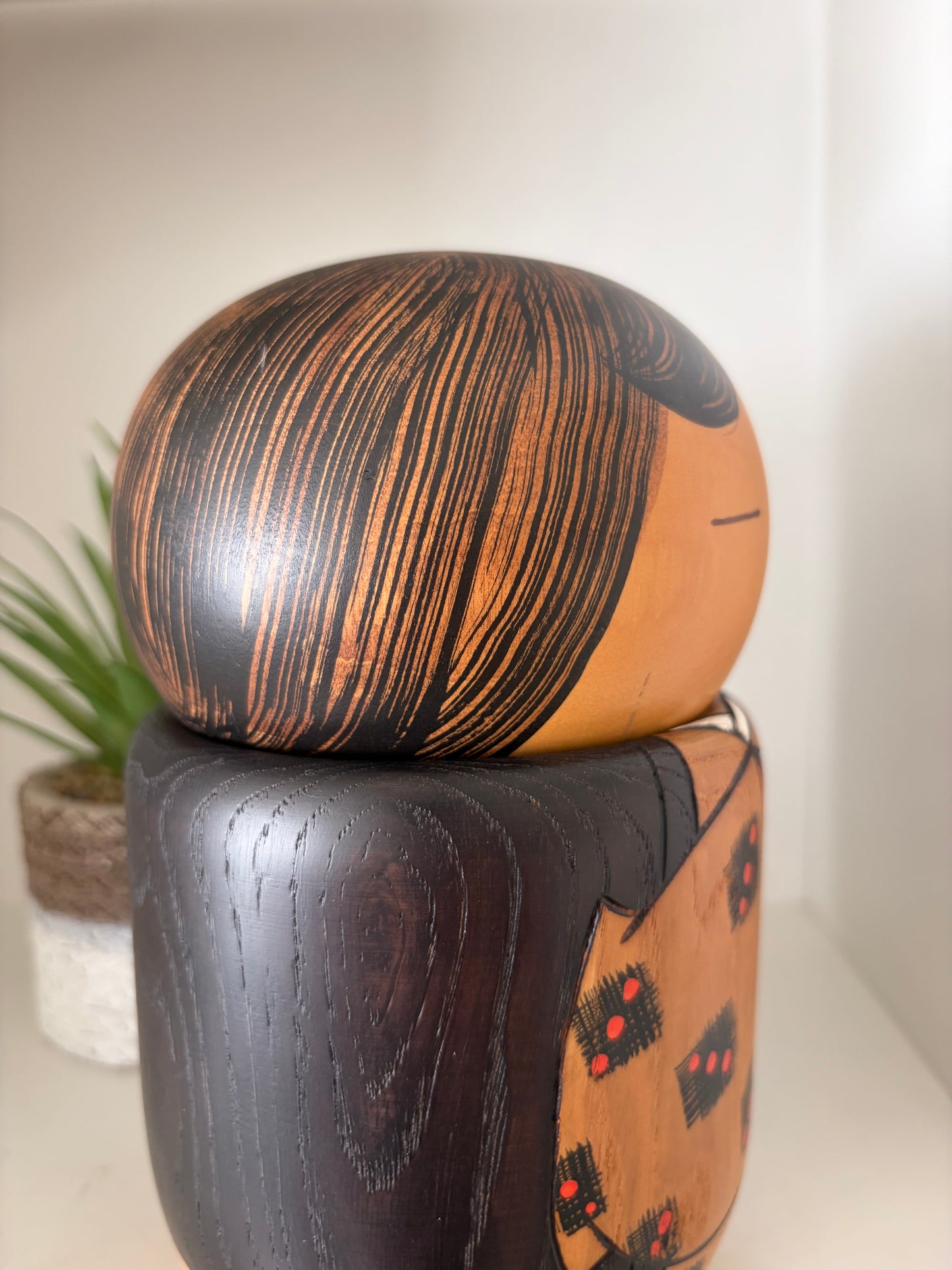 Vintage Gumma kokeshi by Usaburo- With hidden storage