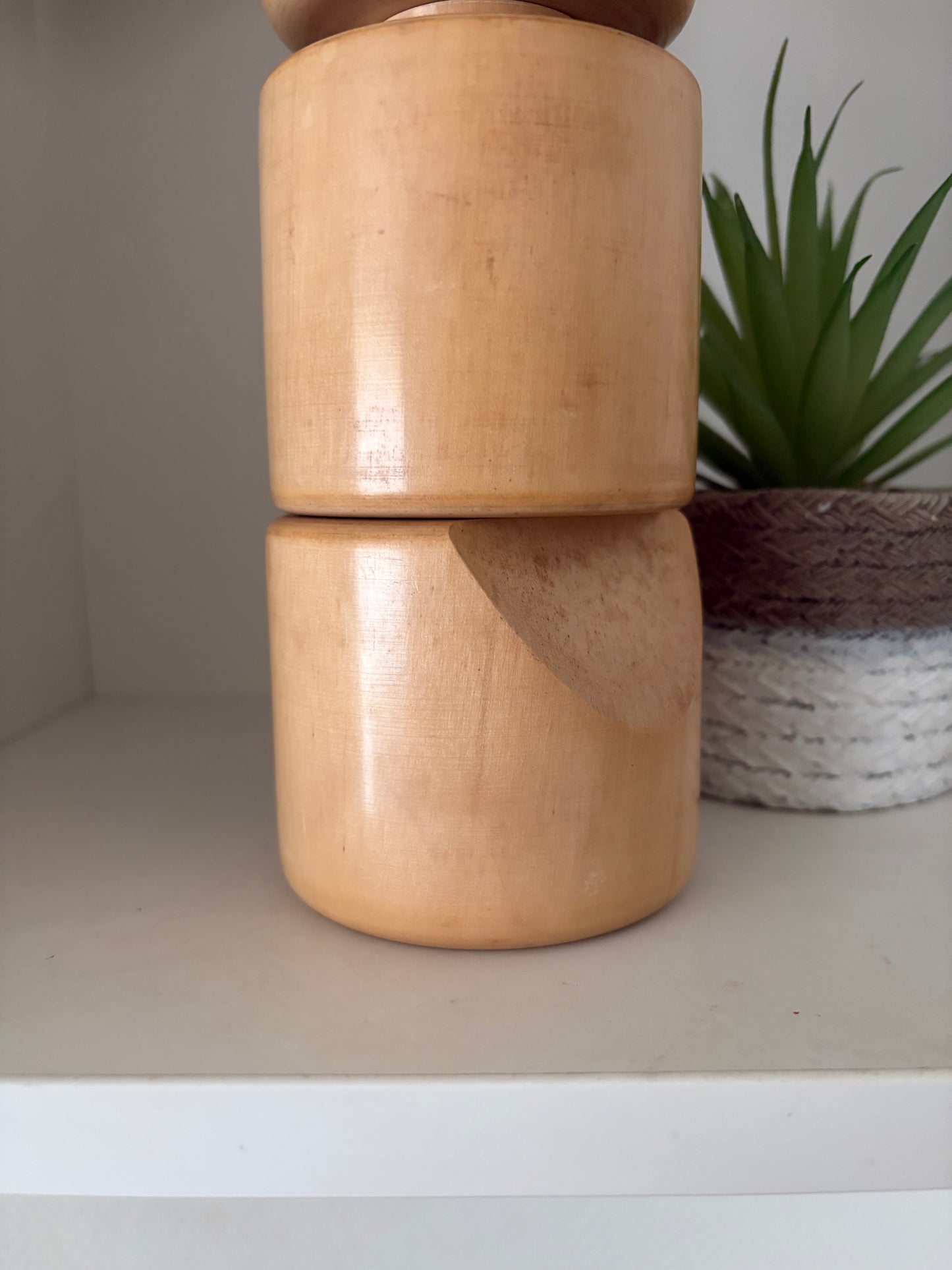 Rare vintage Sosaku kokeshi by Tanaka Harumasa (1916-1966)