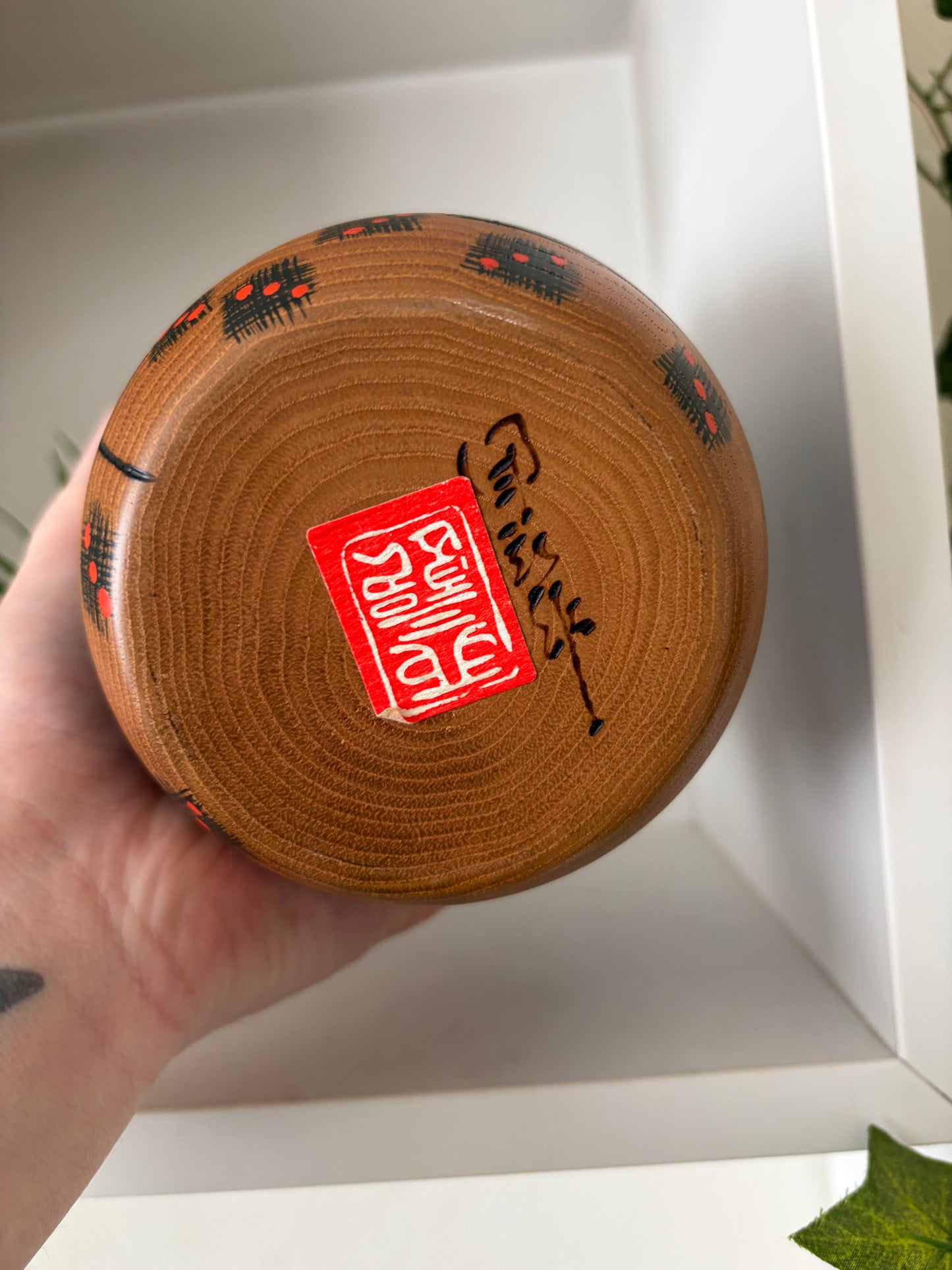 Vintage Gumma kokeshi by Usaburo- With hidden storage