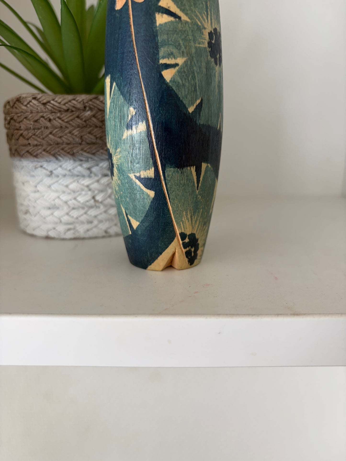 Vintage creative kokeshi by Issetsu Kuribayashi (1924-2011)