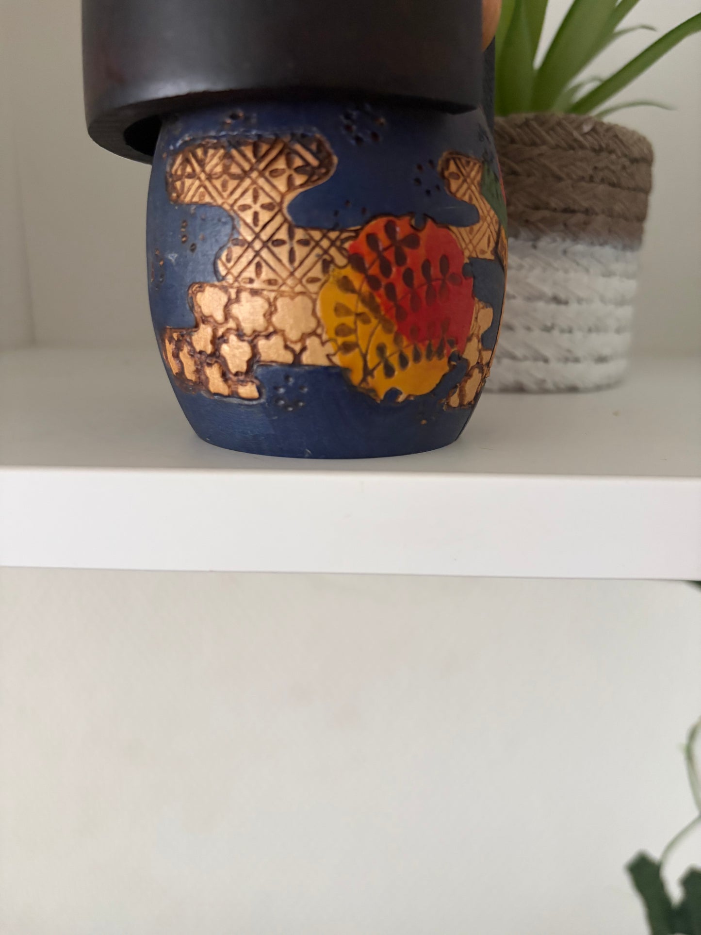 Vintage Gumma kokeshi made by Kazuo Takamizawa (1927-)