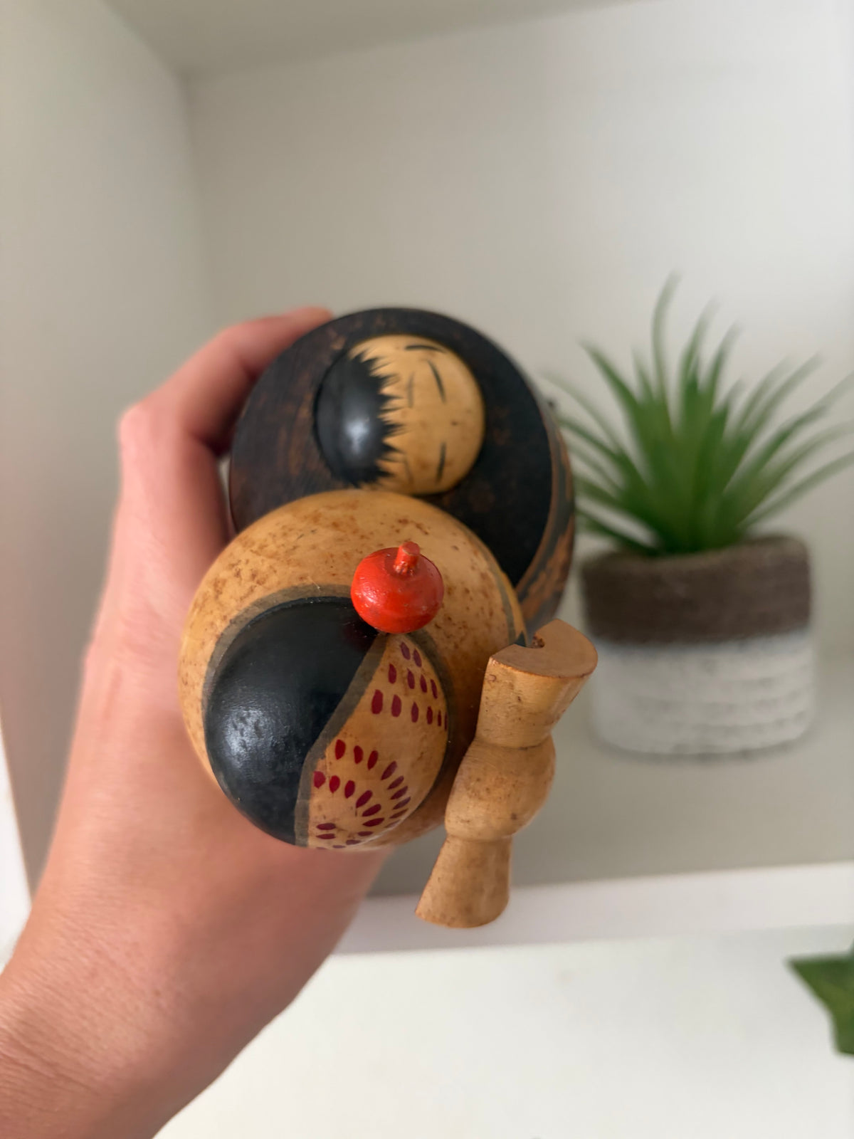 Vintage Sosaku kokeshi by Isamu Yamakawa - Mother and child