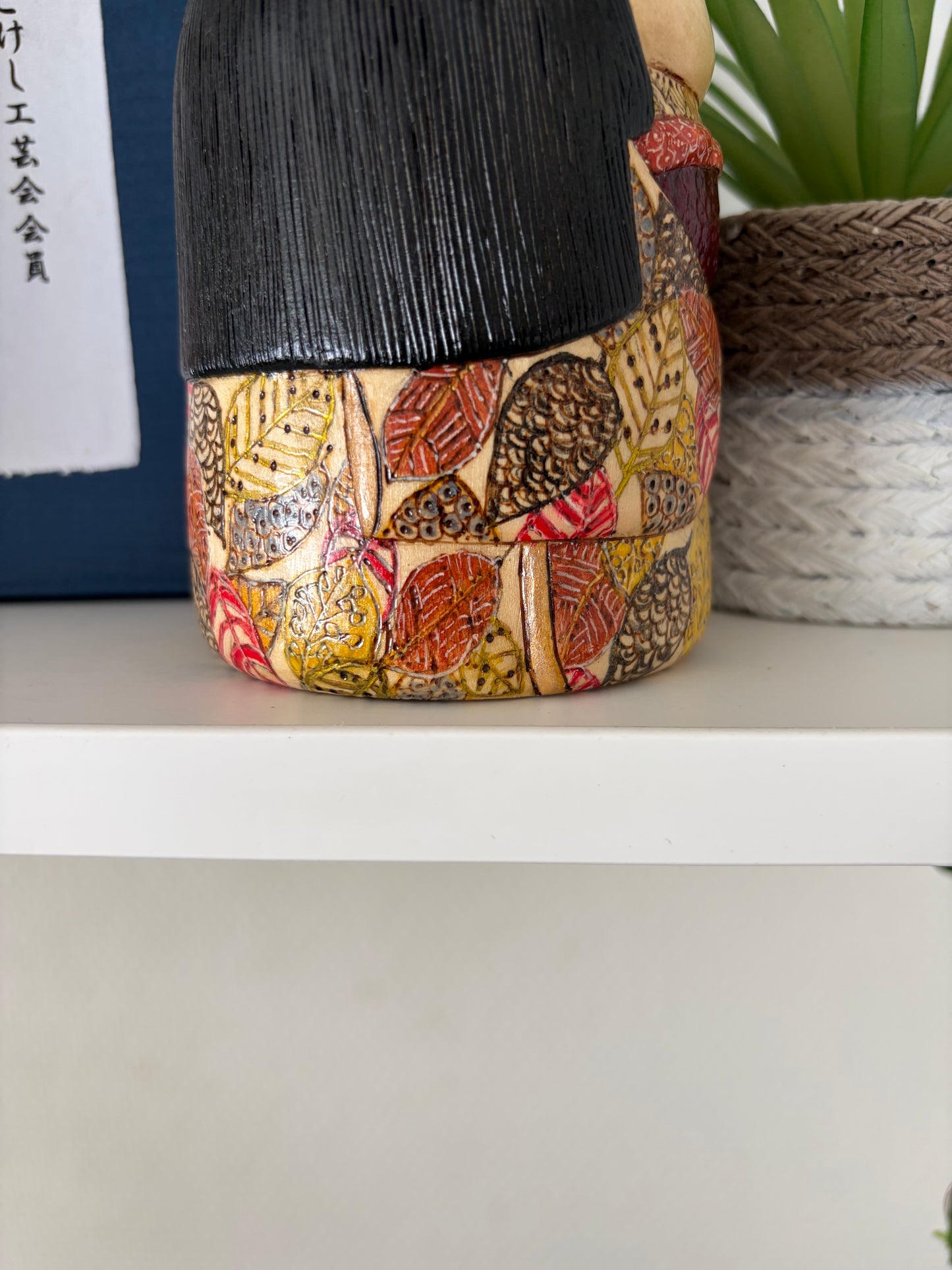 One off a kind Sosaku kokeshi by Megumi Nozawa