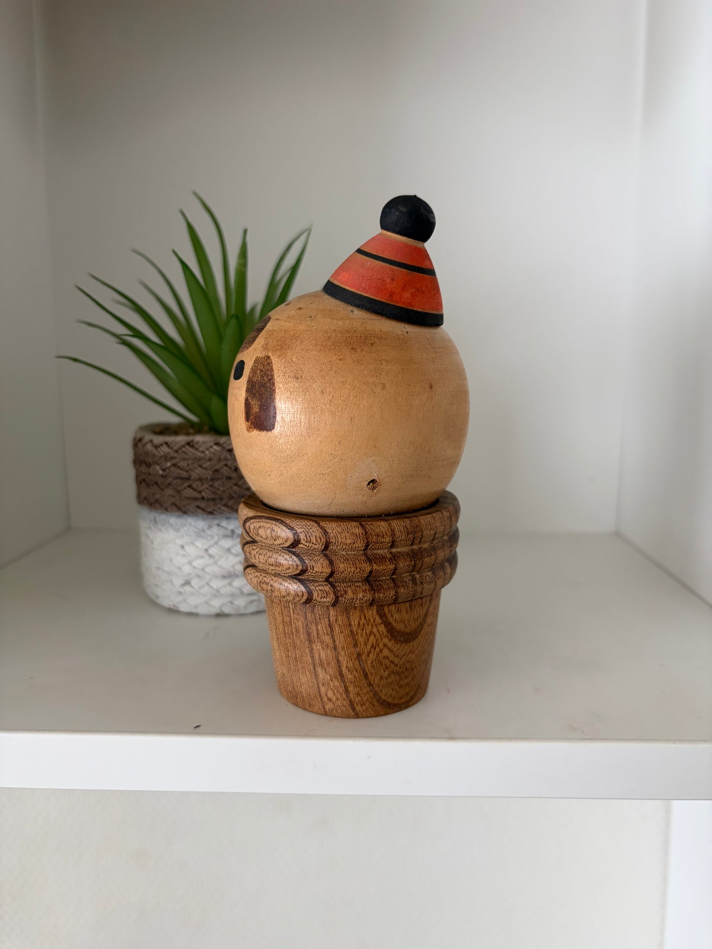 Rare Vintage Creative Kokeshi by renowned artisan Ikuyoshi Yokozuka