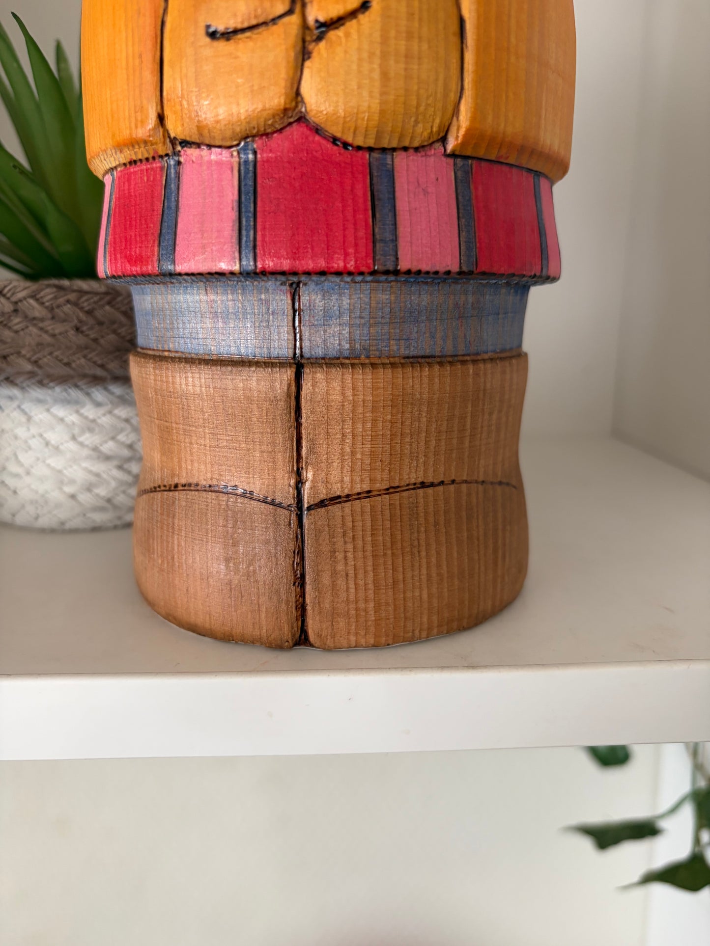 Modern Sosaku kokeshi by Yuko Yamazaki is part of her Halloween Series - With box