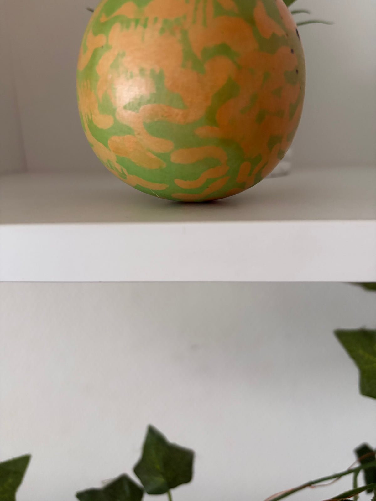 Rare vintage melon kokeshi by Hiroe Fukushima