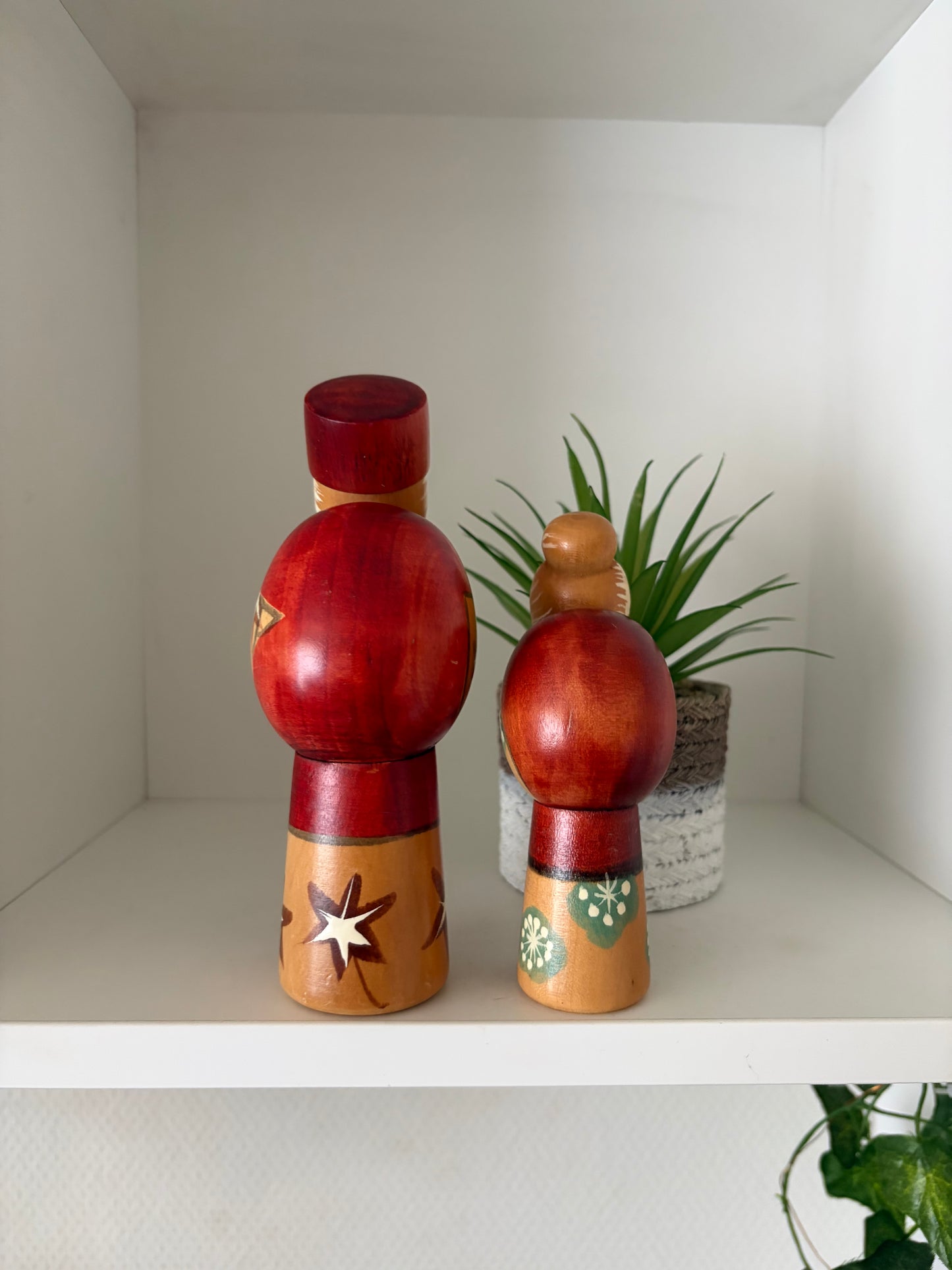 Vintage set creative kokeshi by Hajime Miyashita (1940-)