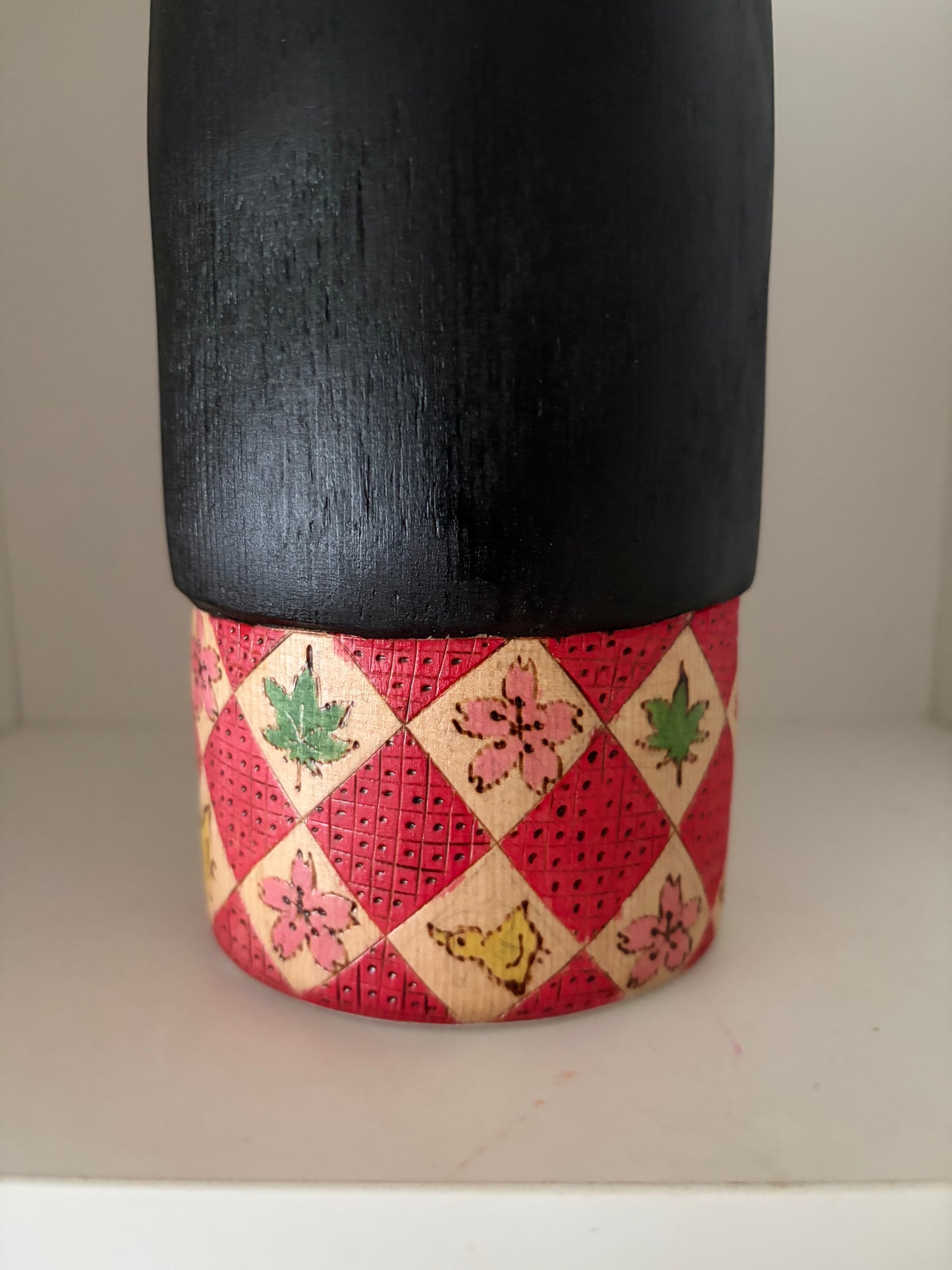 Modern Sosaku kokeshi by Yuko Yamazaki is part of her Easter Series - With box